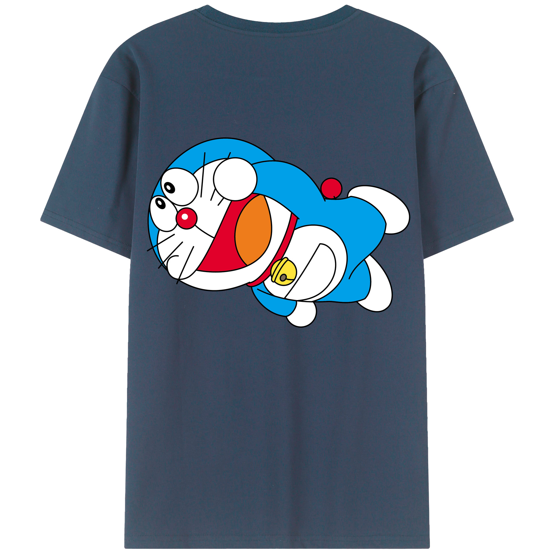 （画像用） ドラえもん Doraemon 綿100％半袖Tシャツ（背面プリント）