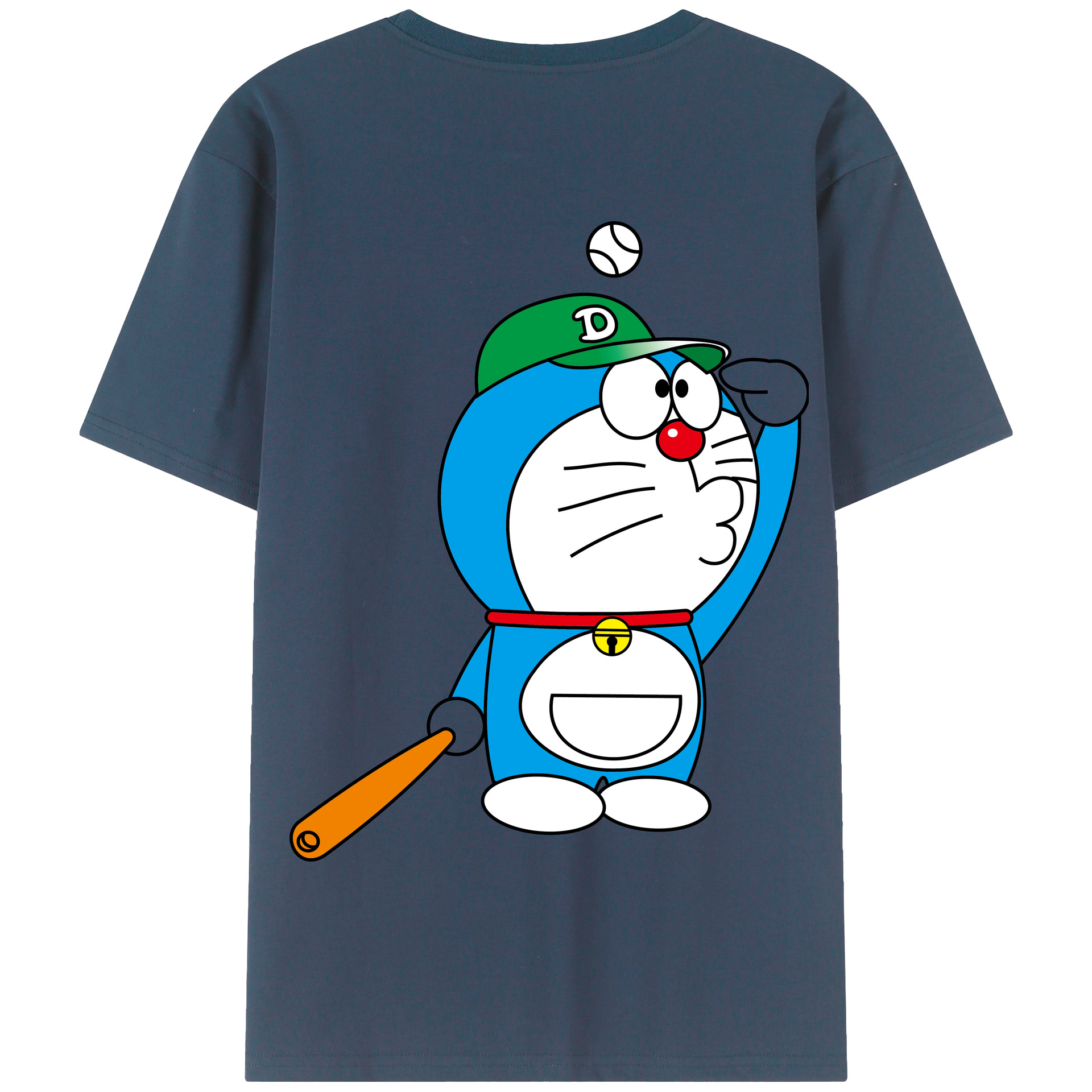 （画像用） ドラえもん Doraemon 綿100％半袖Tシャツ（背面プリント）