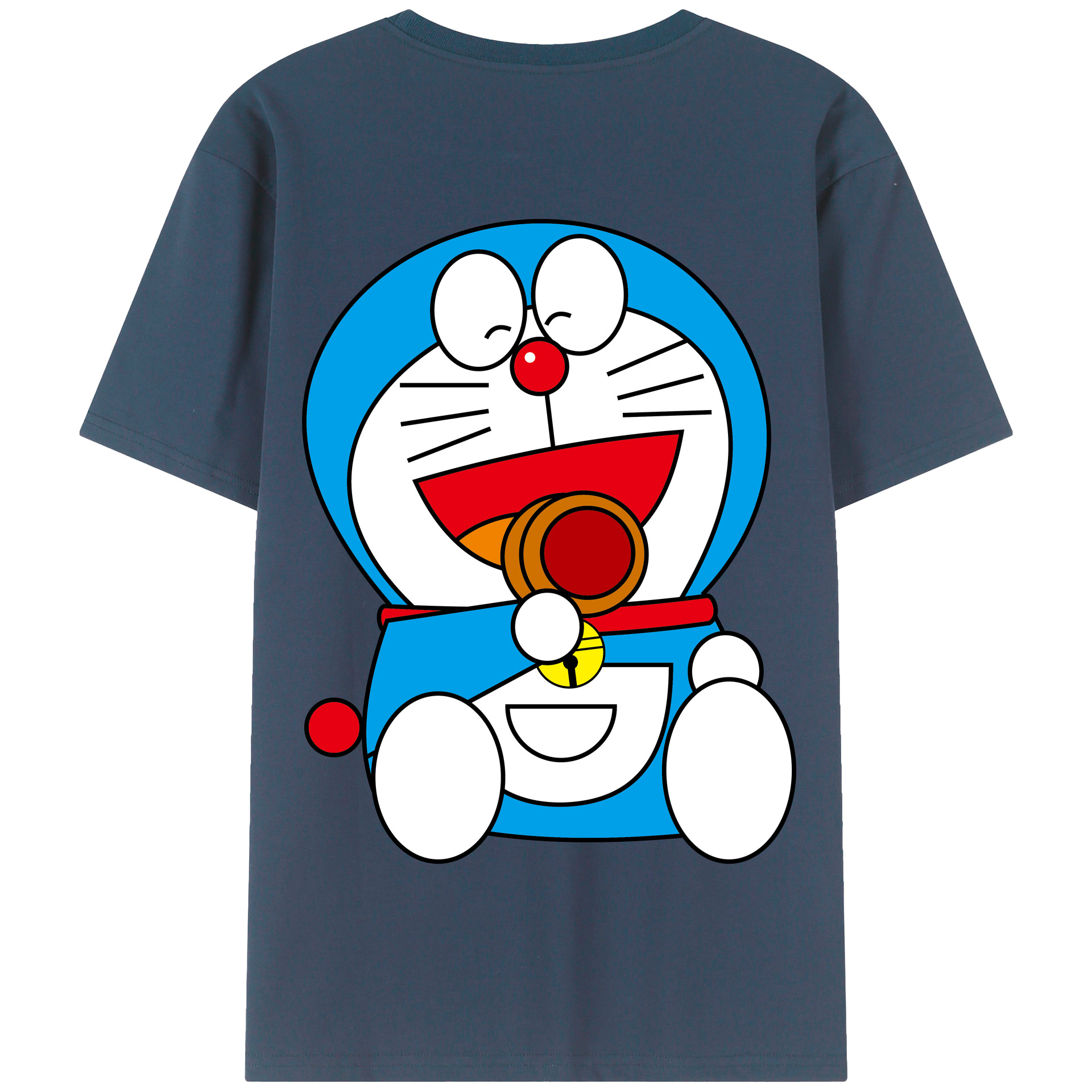 （画像用） ドラえもん Doraemon 綿100％半袖Tシャツ（背面プリント）
