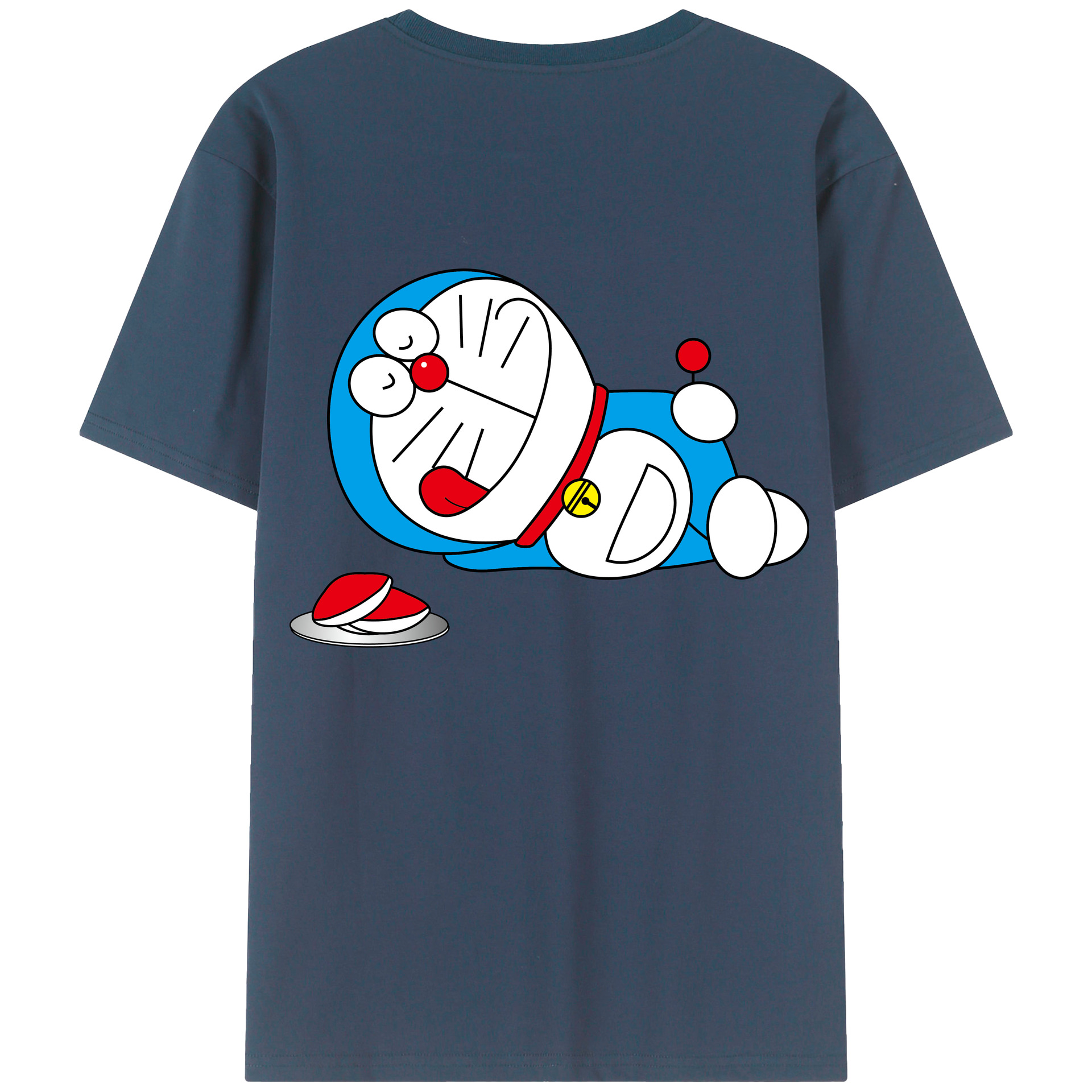 （画像用） ドラえもん Doraemon 綿100％半袖Tシャツ（背面プリント）