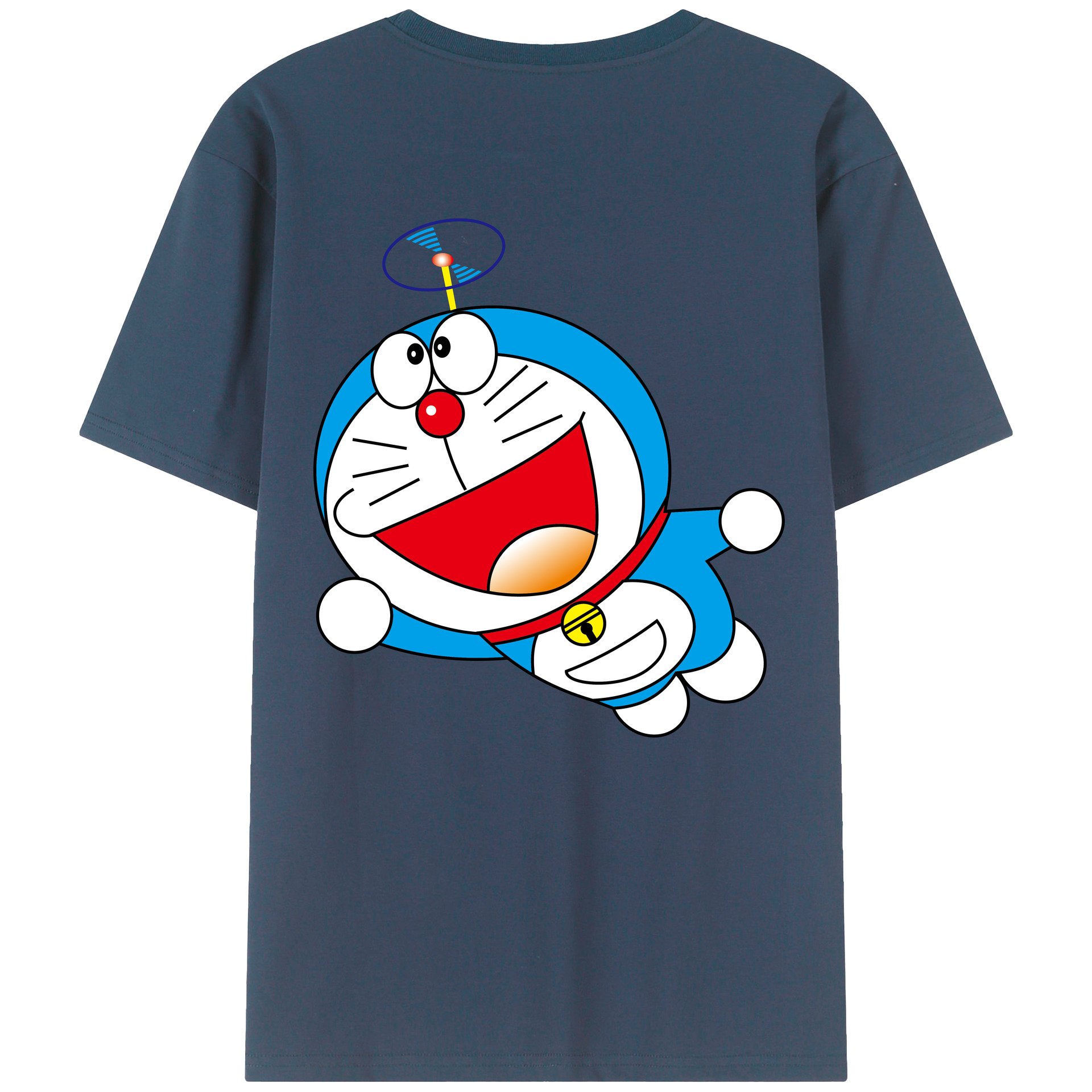 （画像用） ドラえもん Doraemon 綿100％半袖Tシャツ（背面プリント）