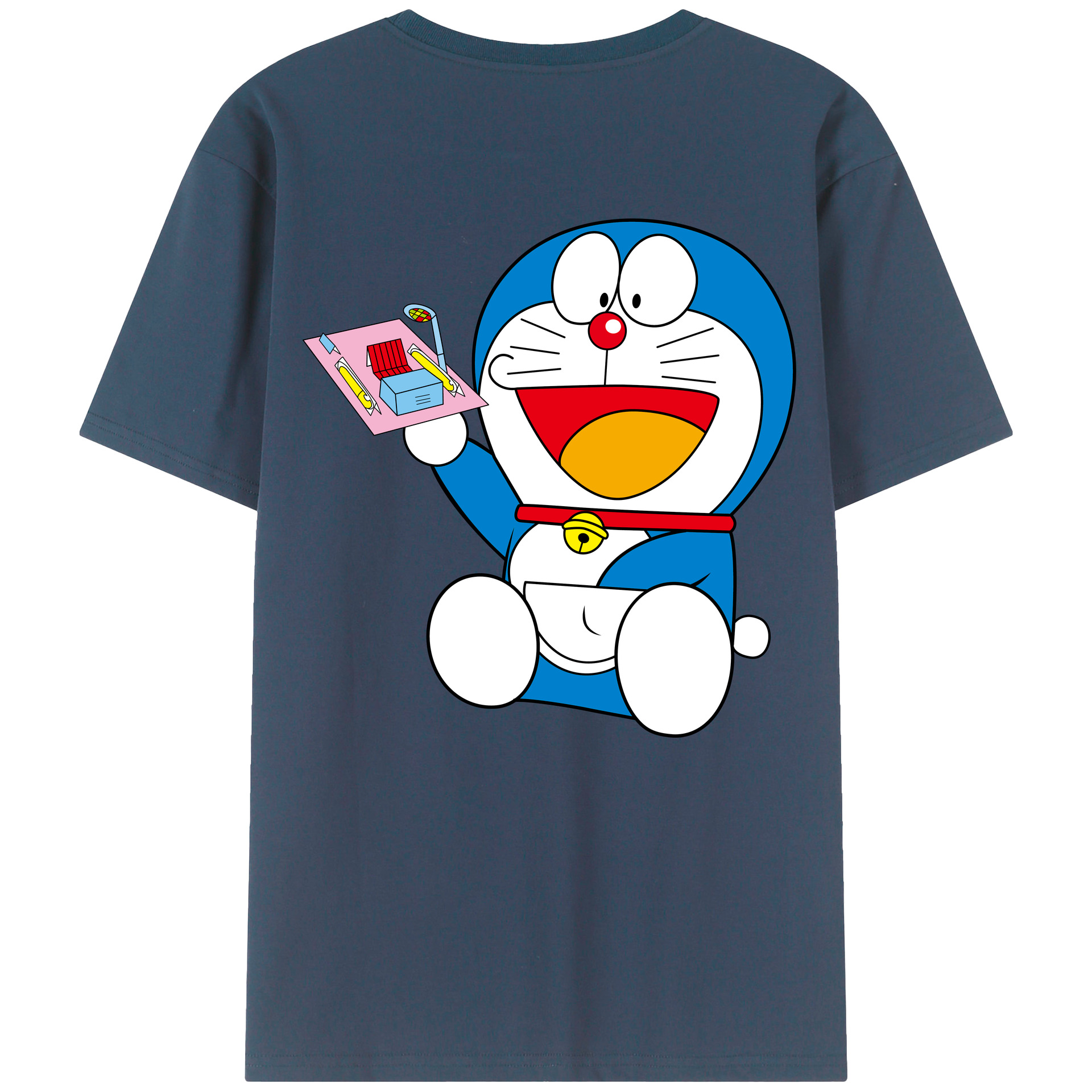 （画像用） ドラえもん Doraemon 綿100％半袖Tシャツ（背面プリント）