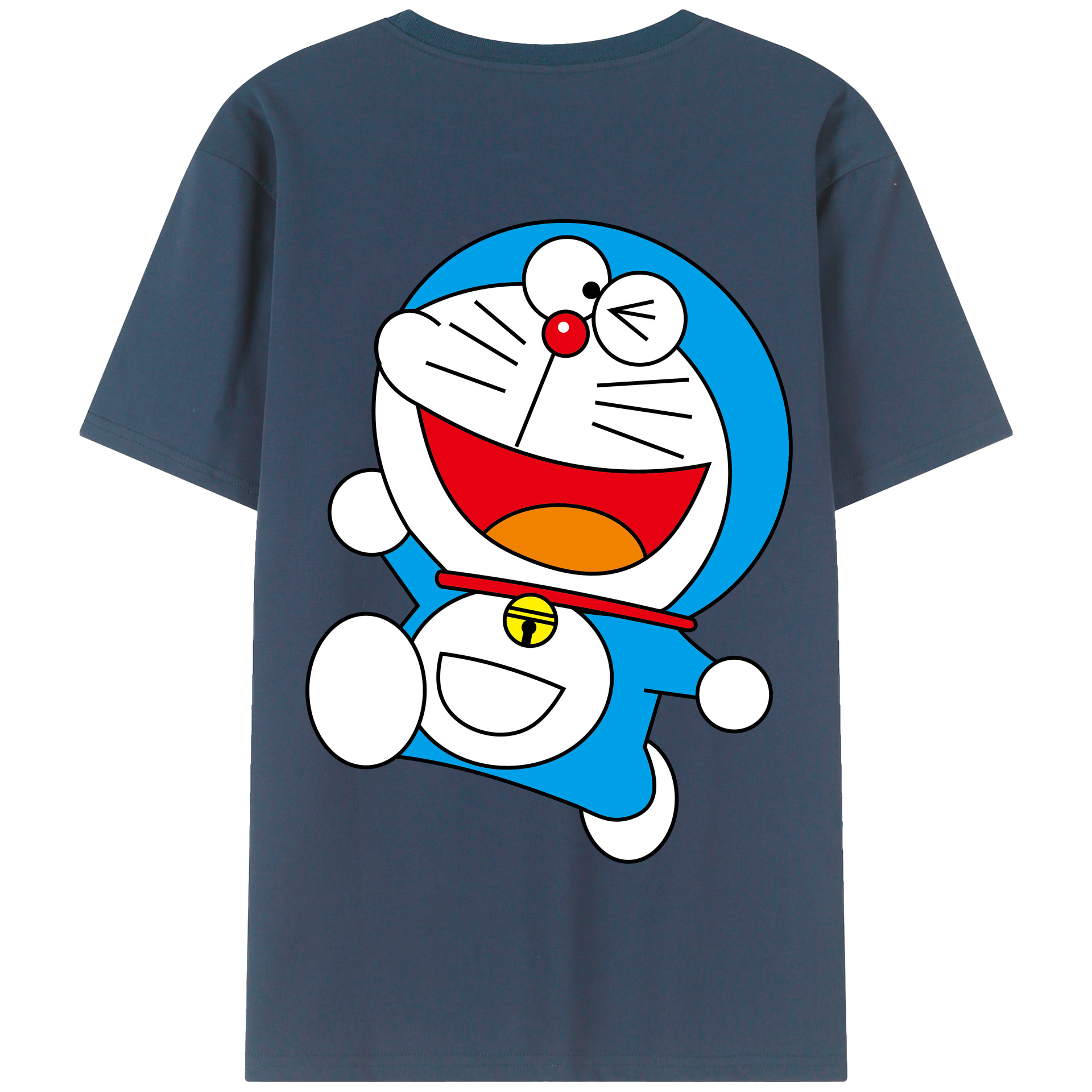（画像用） ドラえもん Doraemon 綿100％半袖Tシャツ（背面プリント）