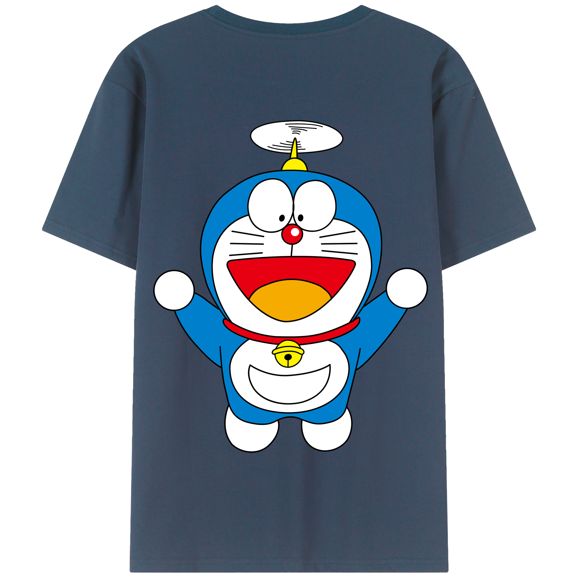 （画像用） ドラえもん Doraemon 綿100％半袖Tシャツ（背面プリント）