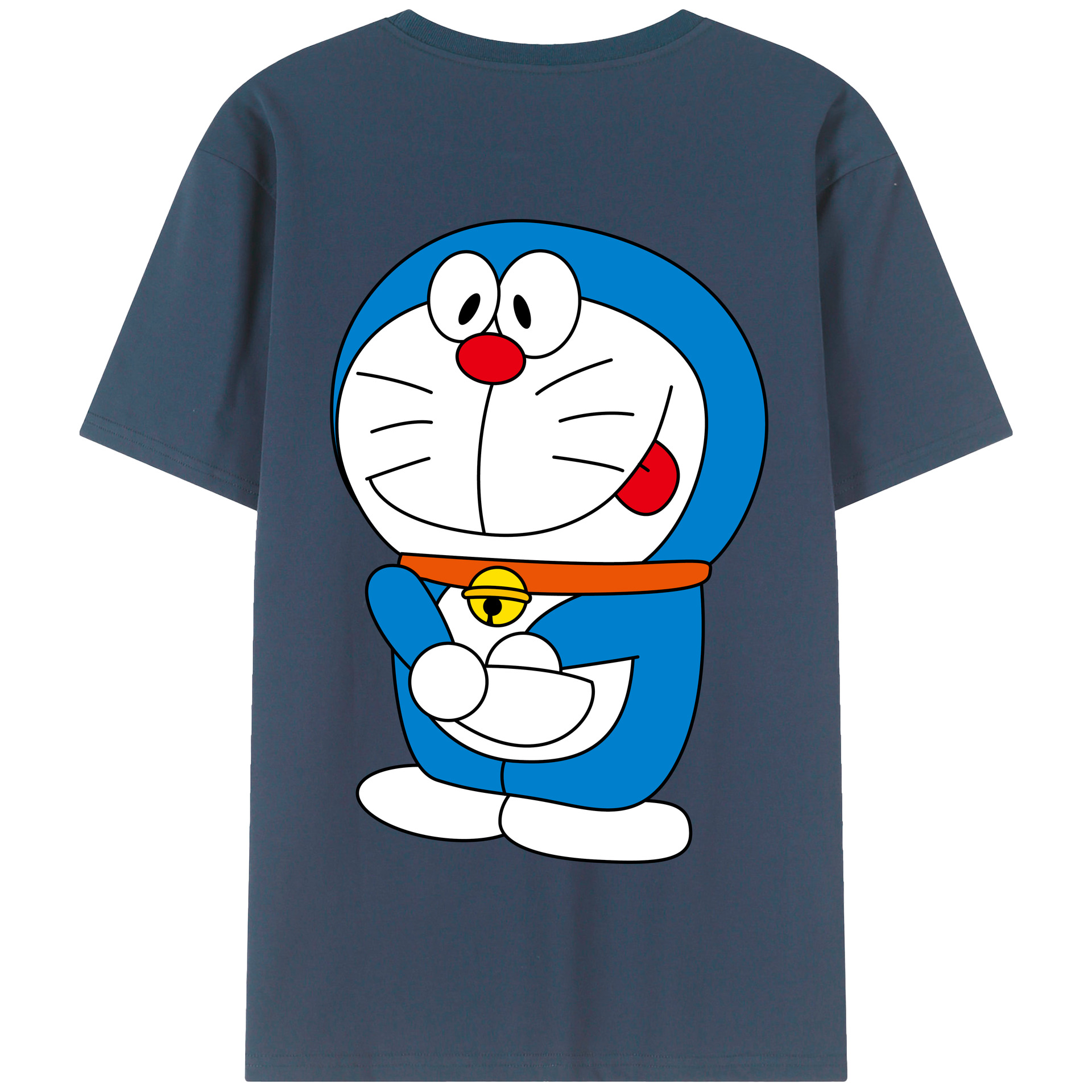 （画像用） ドラえもん Doraemon 綿100％半袖Tシャツ（背面プリント）