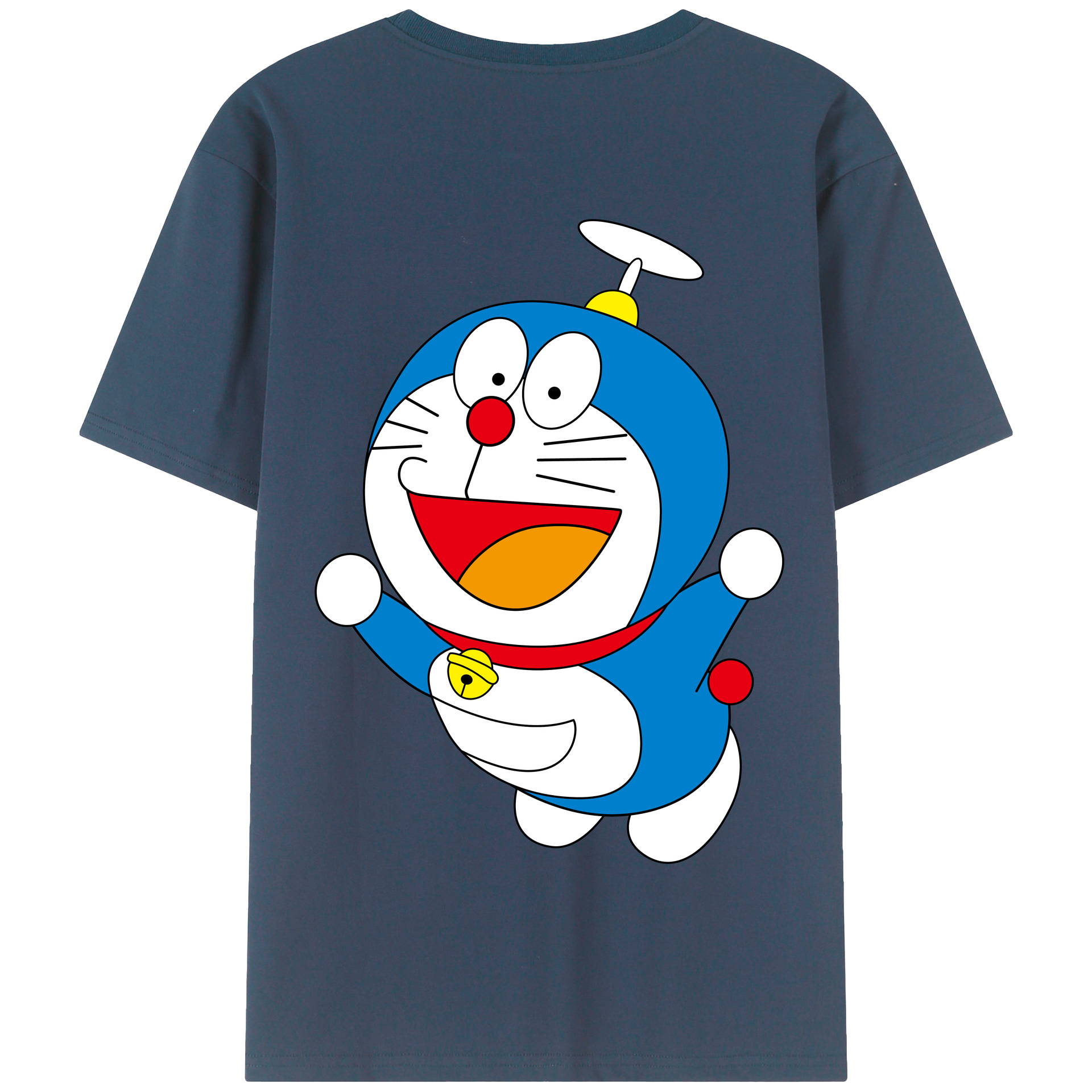 （画像用） ドラえもん Doraemon 綿100％半袖Tシャツ（背面プリント）
