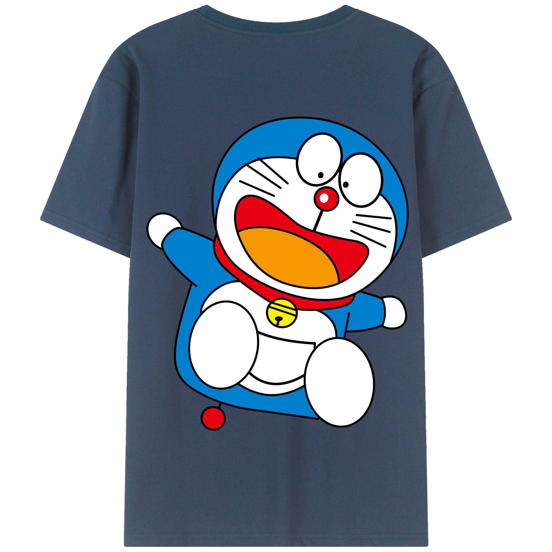 （画像用） ドラえもん Doraemon 綿100％半袖Tシャツ（背面プリント）