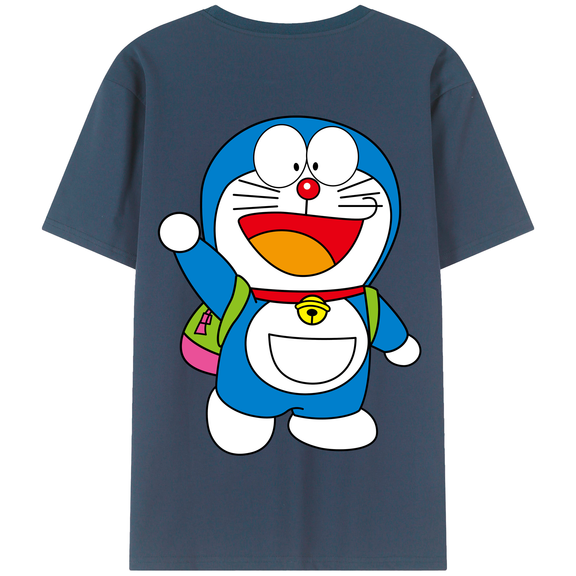 （画像用） ドラえもん Doraemon 綿100％半袖Tシャツ（背面プリント）