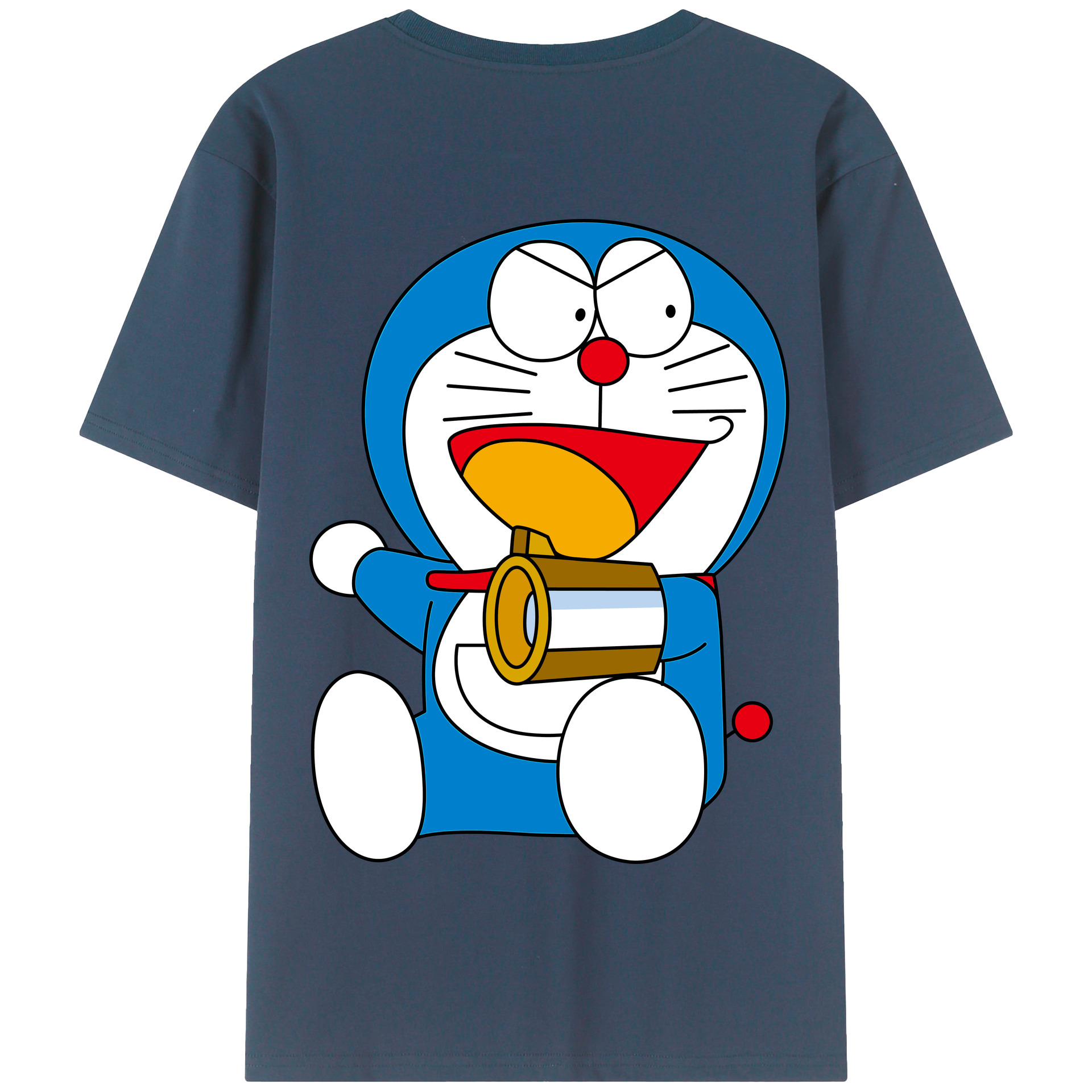 （画像用） ドラえもん Doraemon 綿100％半袖Tシャツ（背面プリント）