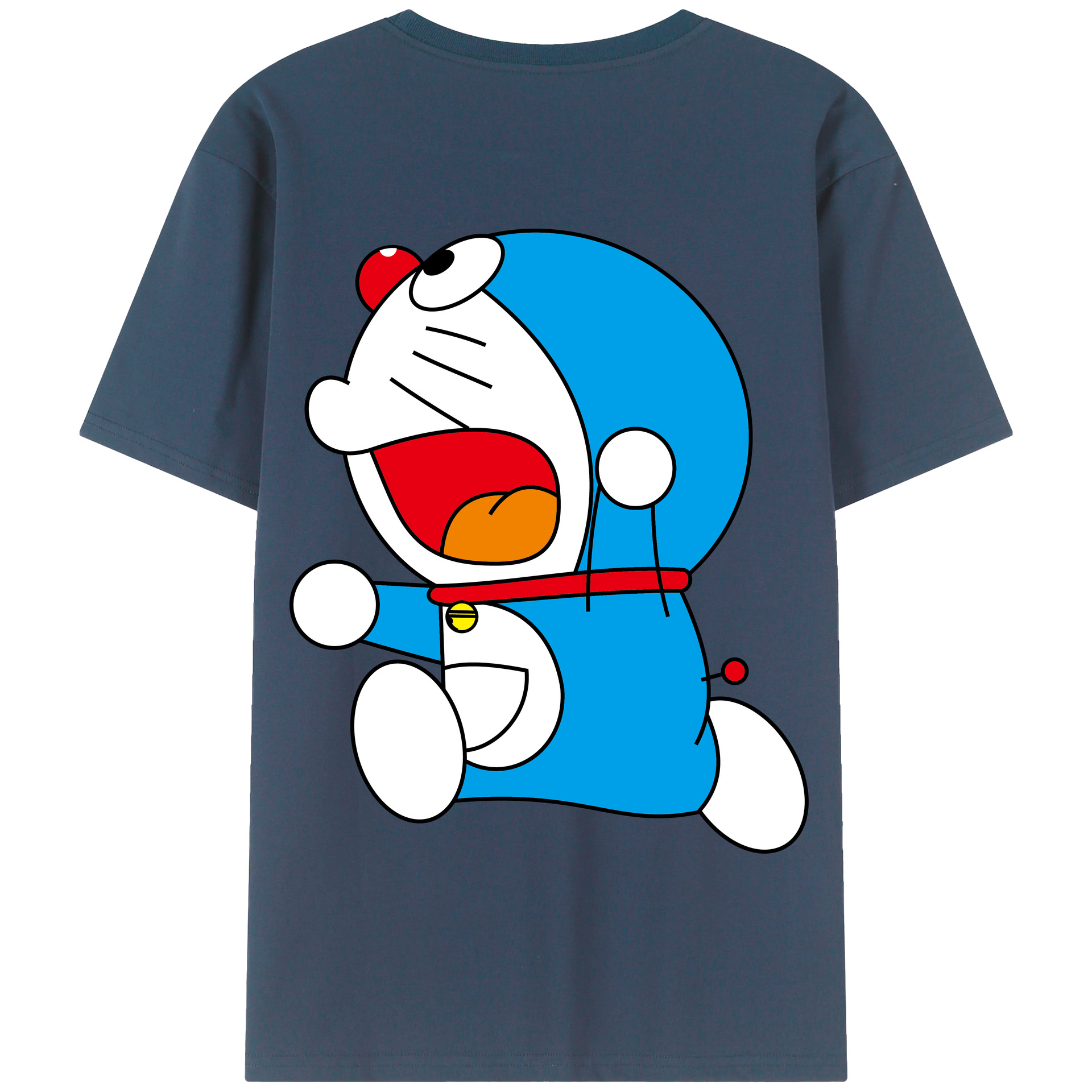 （画像用） ドラえもん Doraemon 綿100％半袖Tシャツ（背面プリント）