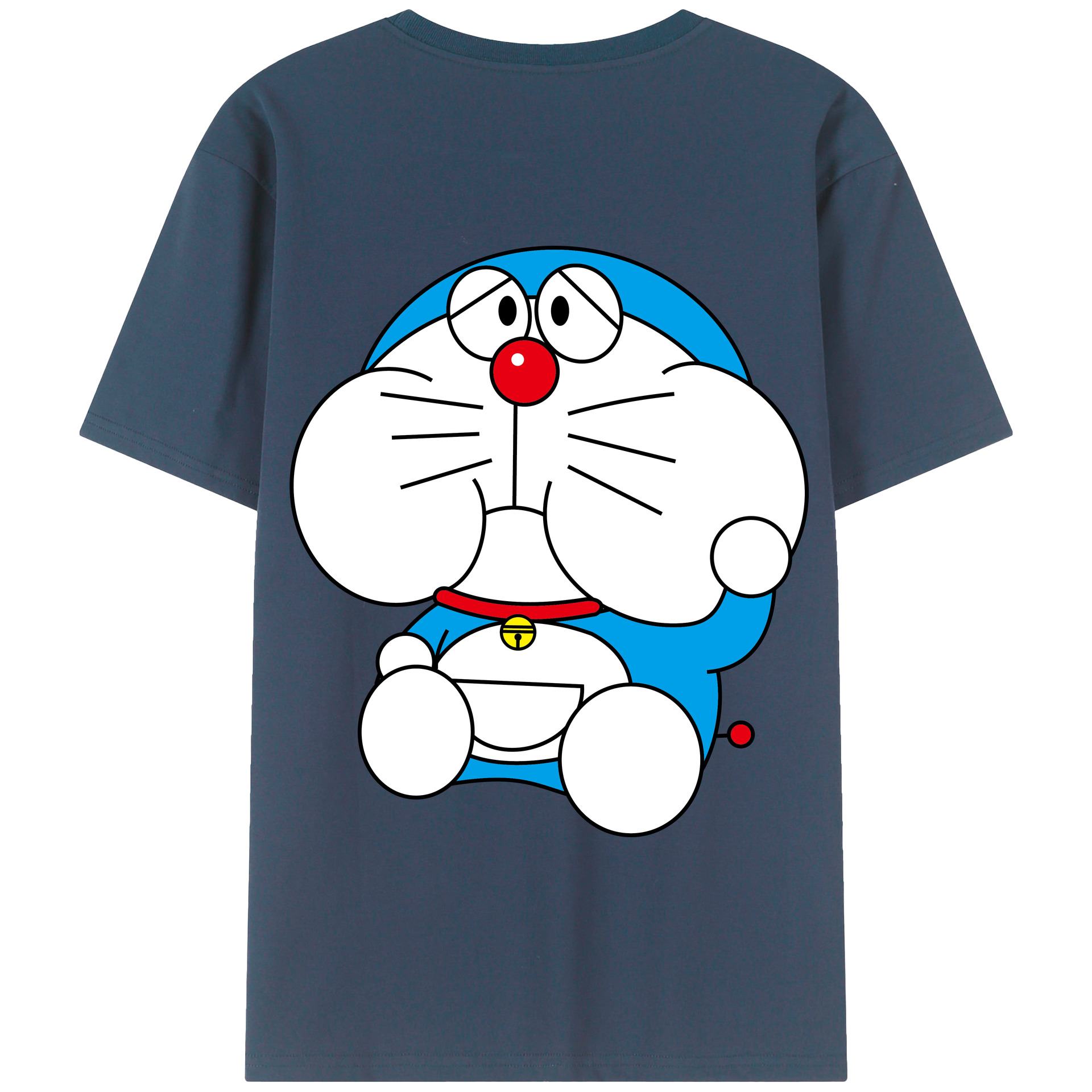 （画像用） ドラえもん Doraemon 綿100％半袖Tシャツ（背面プリント）