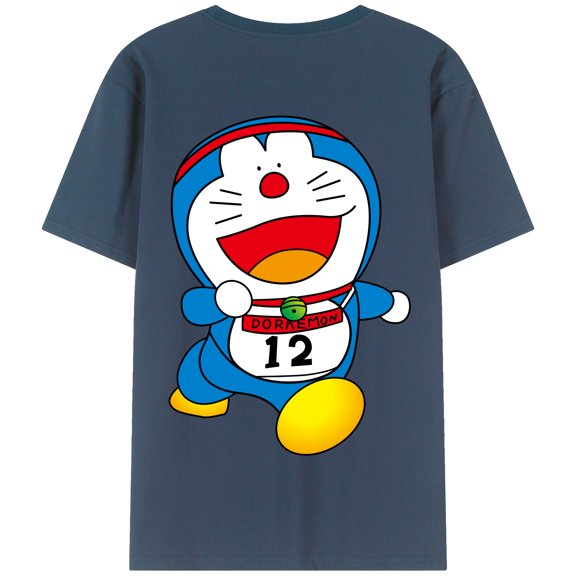 （画像用） ドラえもん Doraemon 綿100％半袖Tシャツ（背面プリント）