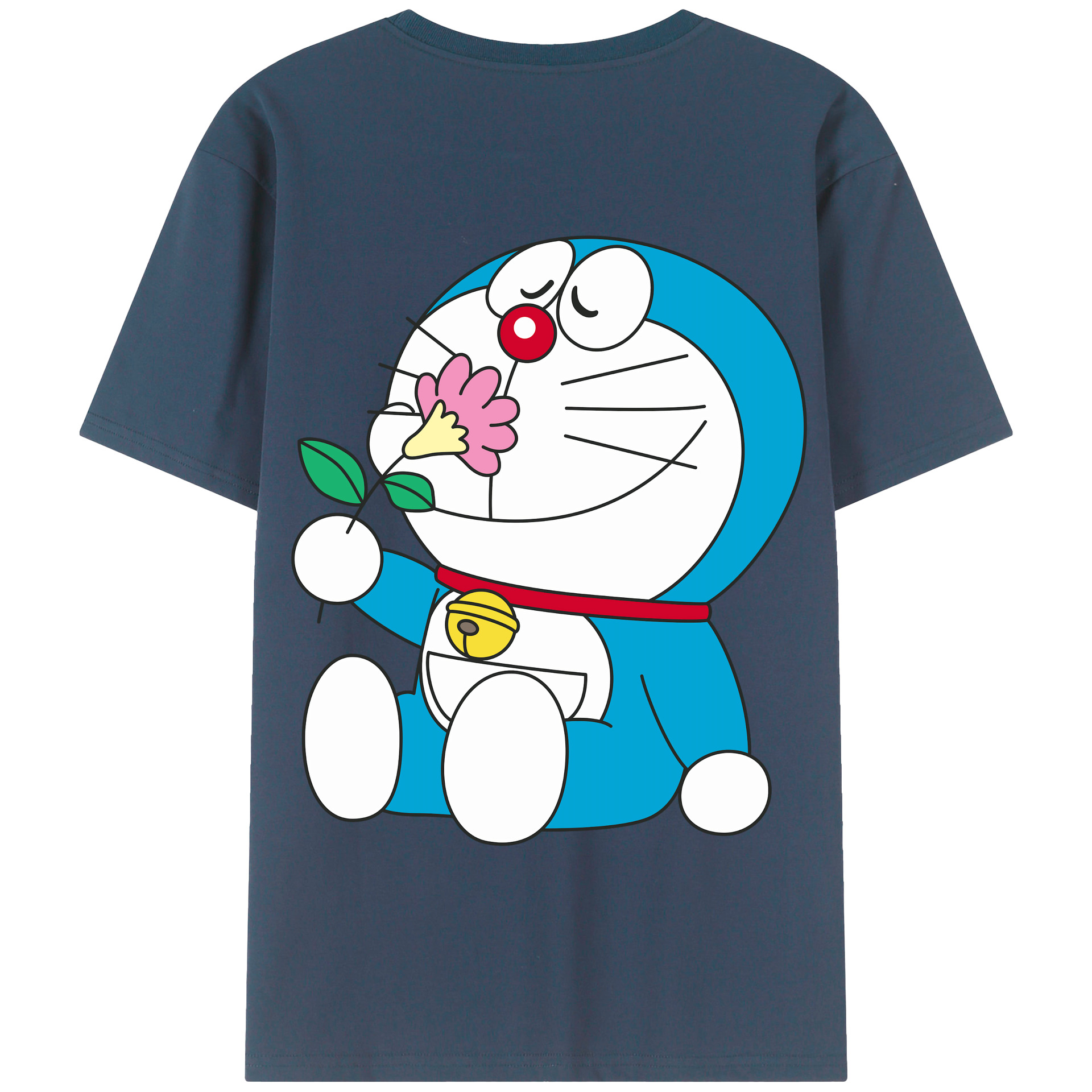 （画像用） ドラえもん Doraemon 綿100％半袖Tシャツ（背面プリント）