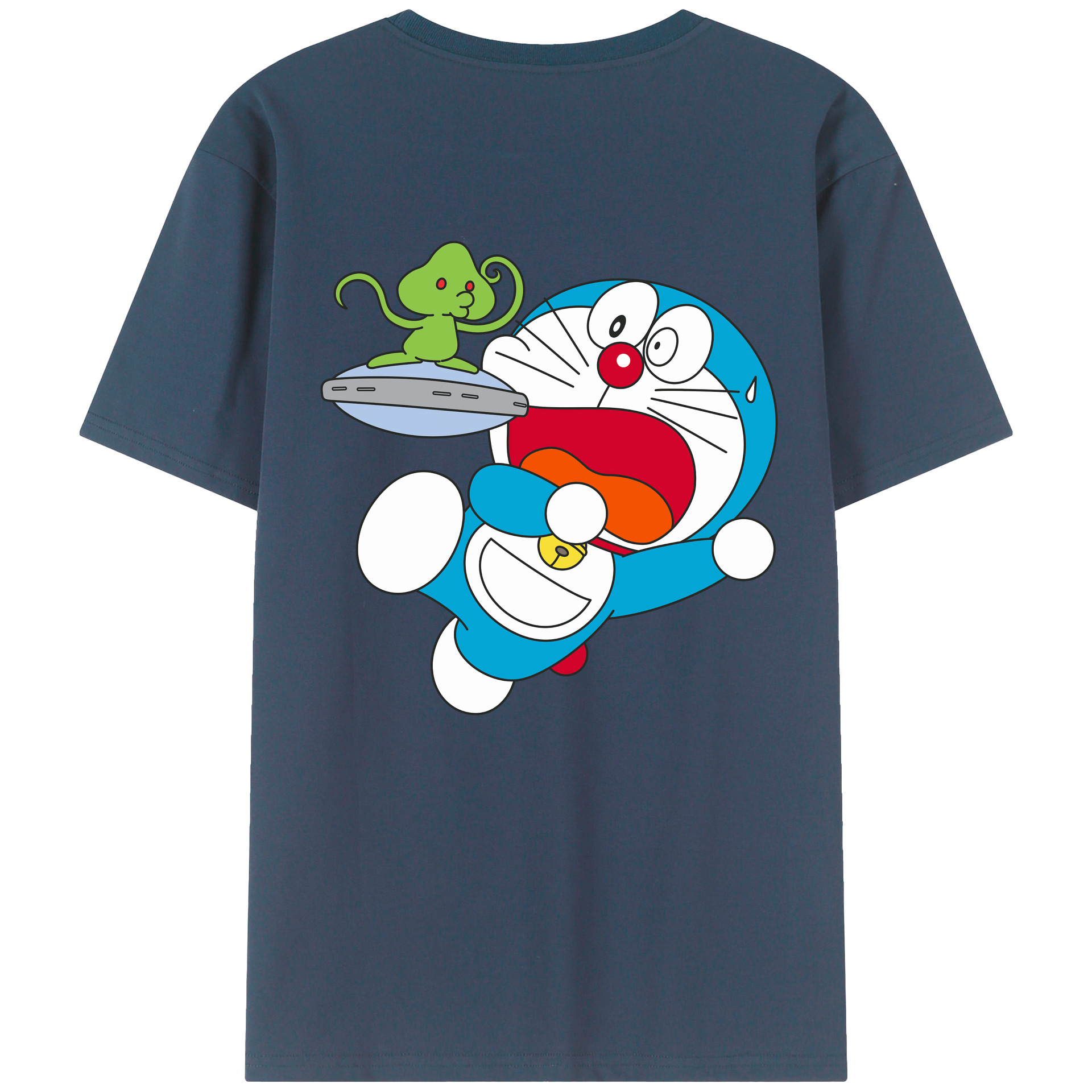 （画像用） ドラえもん Doraemon 綿100％半袖Tシャツ（背面プリント）