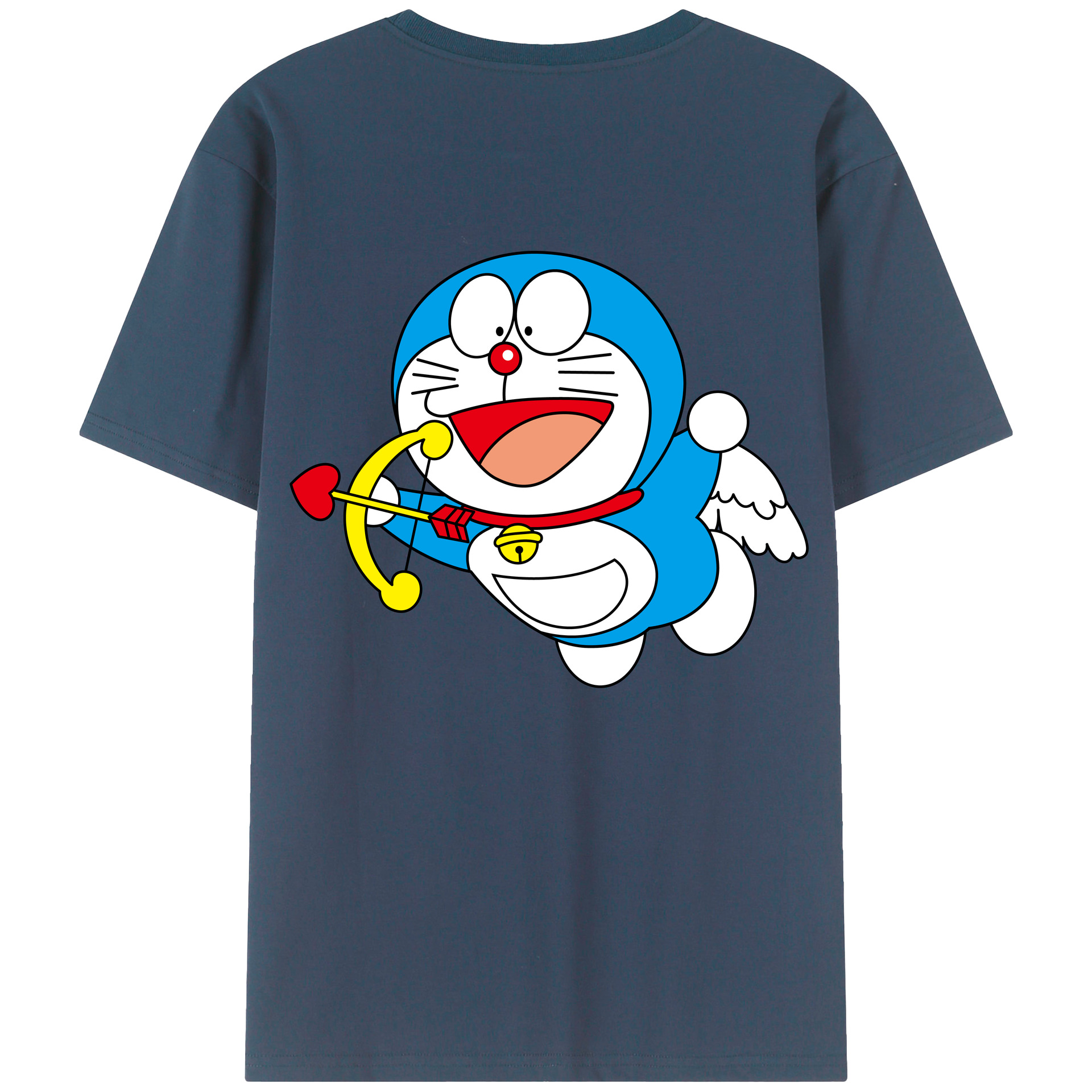 （画像用） ドラえもん Doraemon 綿100％半袖Tシャツ（背面プリント）