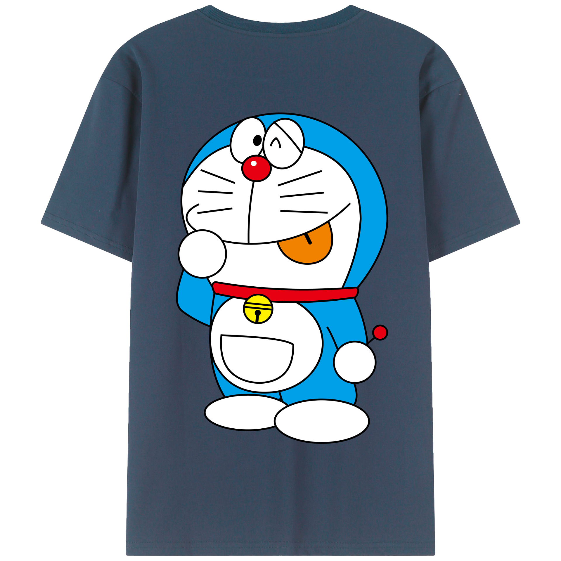 （画像用） ドラえもん Doraemon 綿100％半袖Tシャツ（背面プリント）