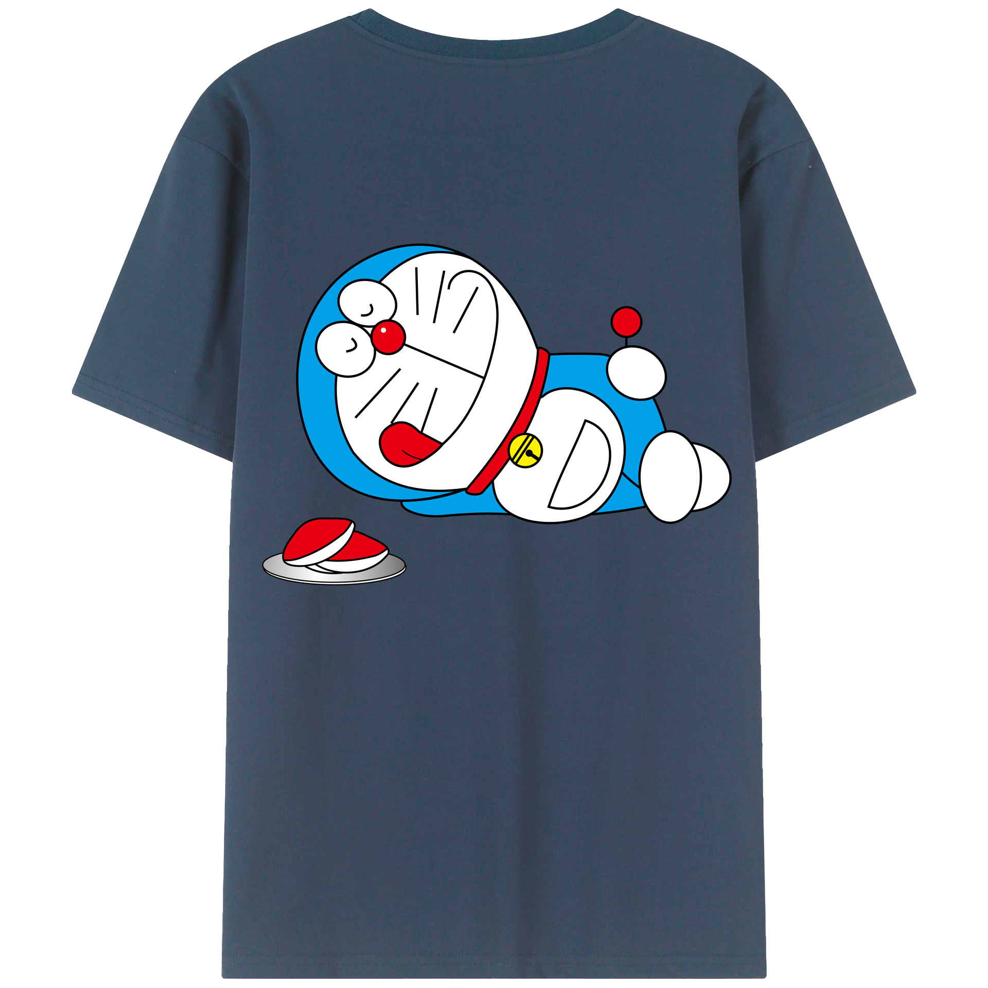 （画像用） ドラえもん Doraemon 綿100％半袖Tシャツ（背面プリント）