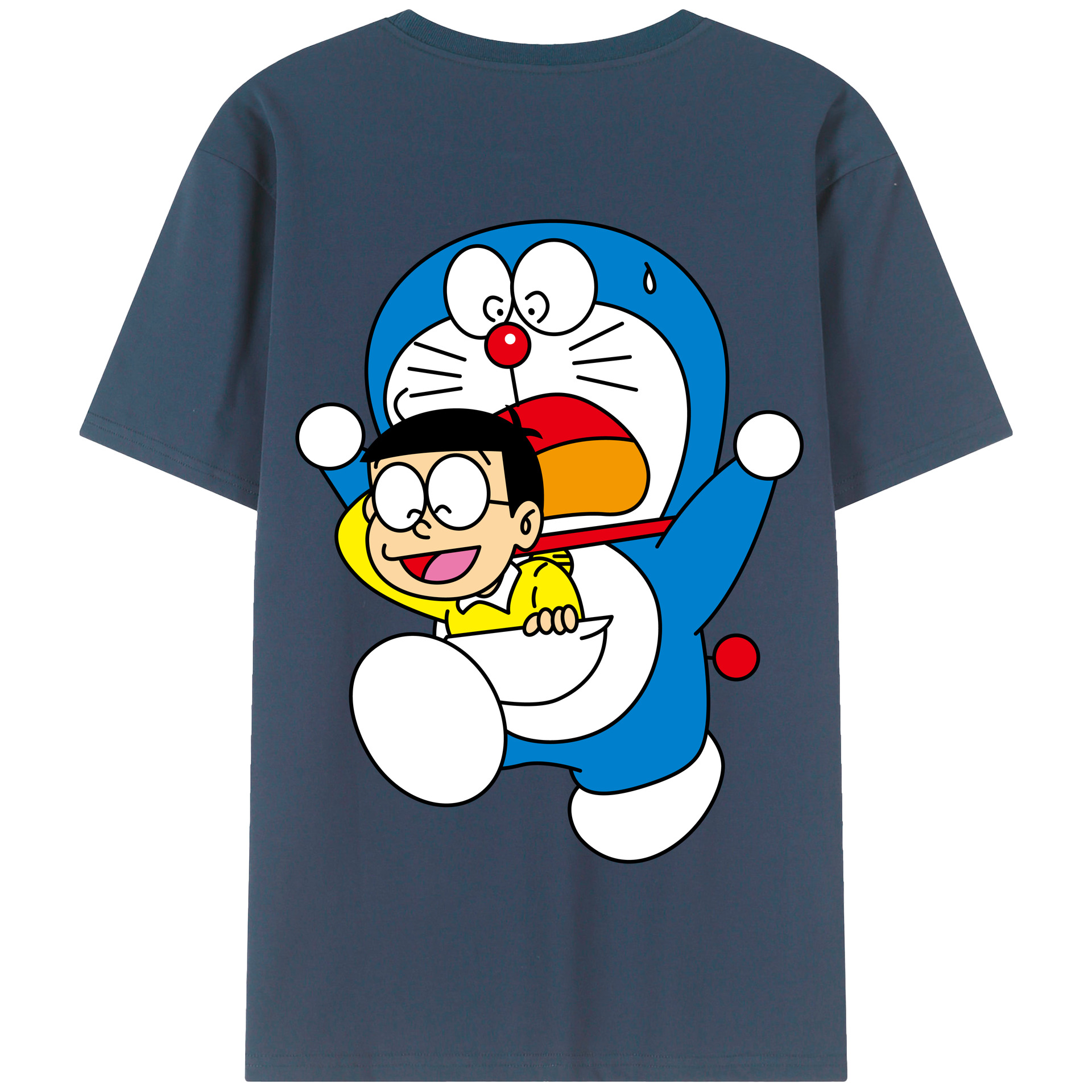 （画像用） ドラえもん Doraemon 綿100％半袖Tシャツ（背面プリント）