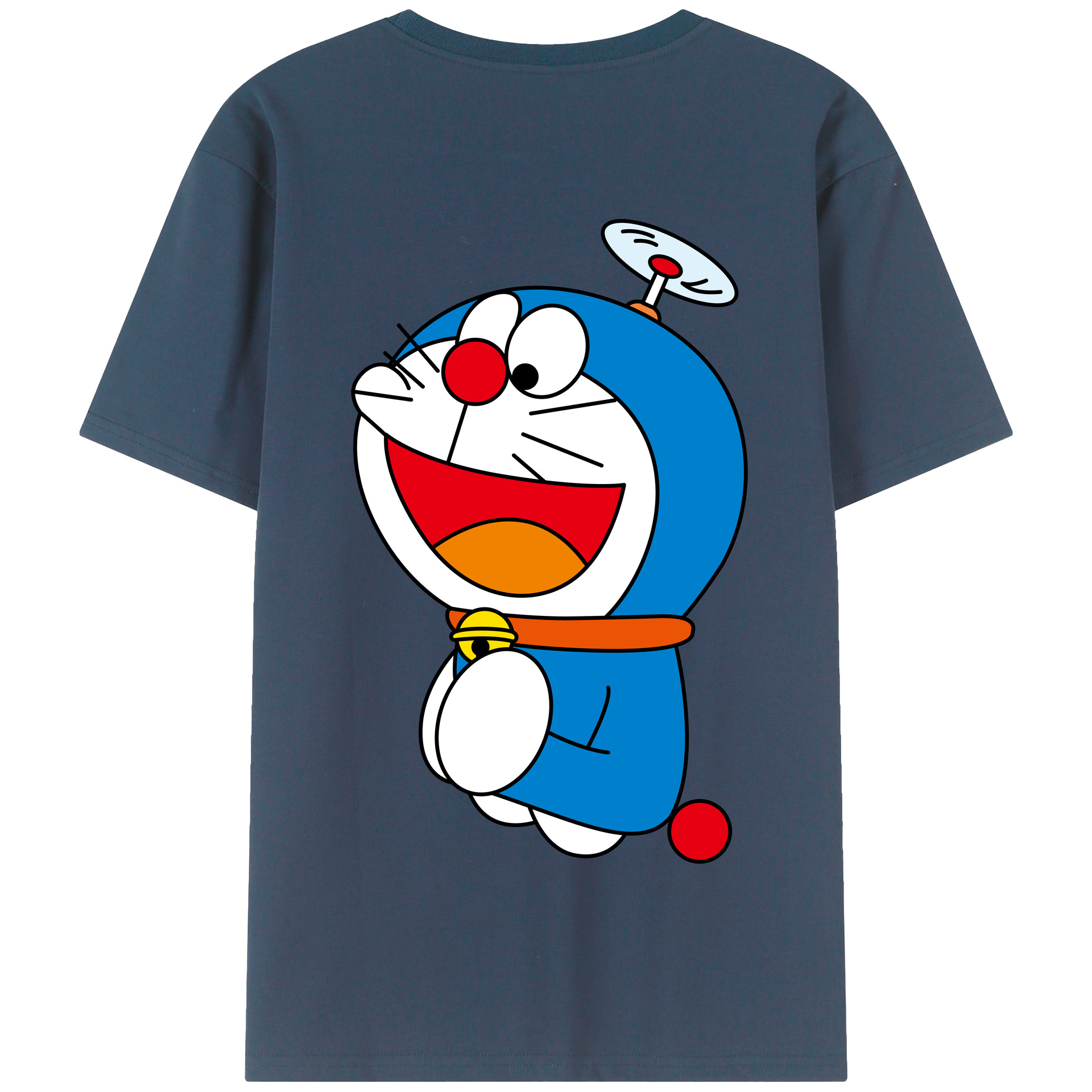 （画像用） ドラえもん Doraemon 綿100％半袖Tシャツ（背面プリント）