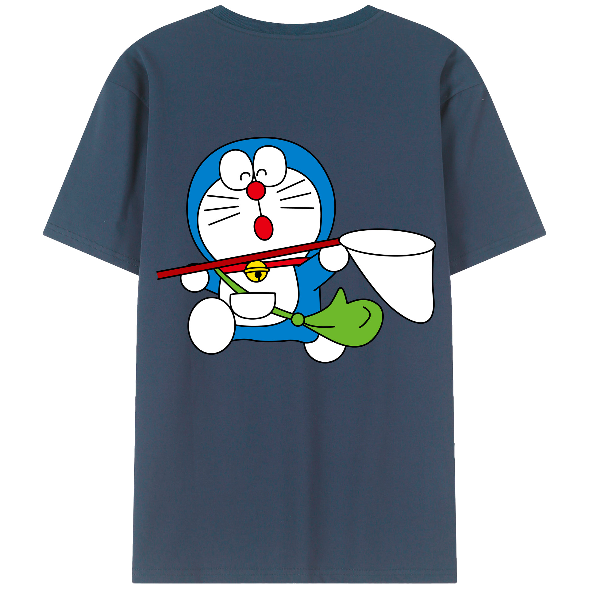 （画像用） ドラえもん Doraemon 綿100％半袖Tシャツ（背面プリント）