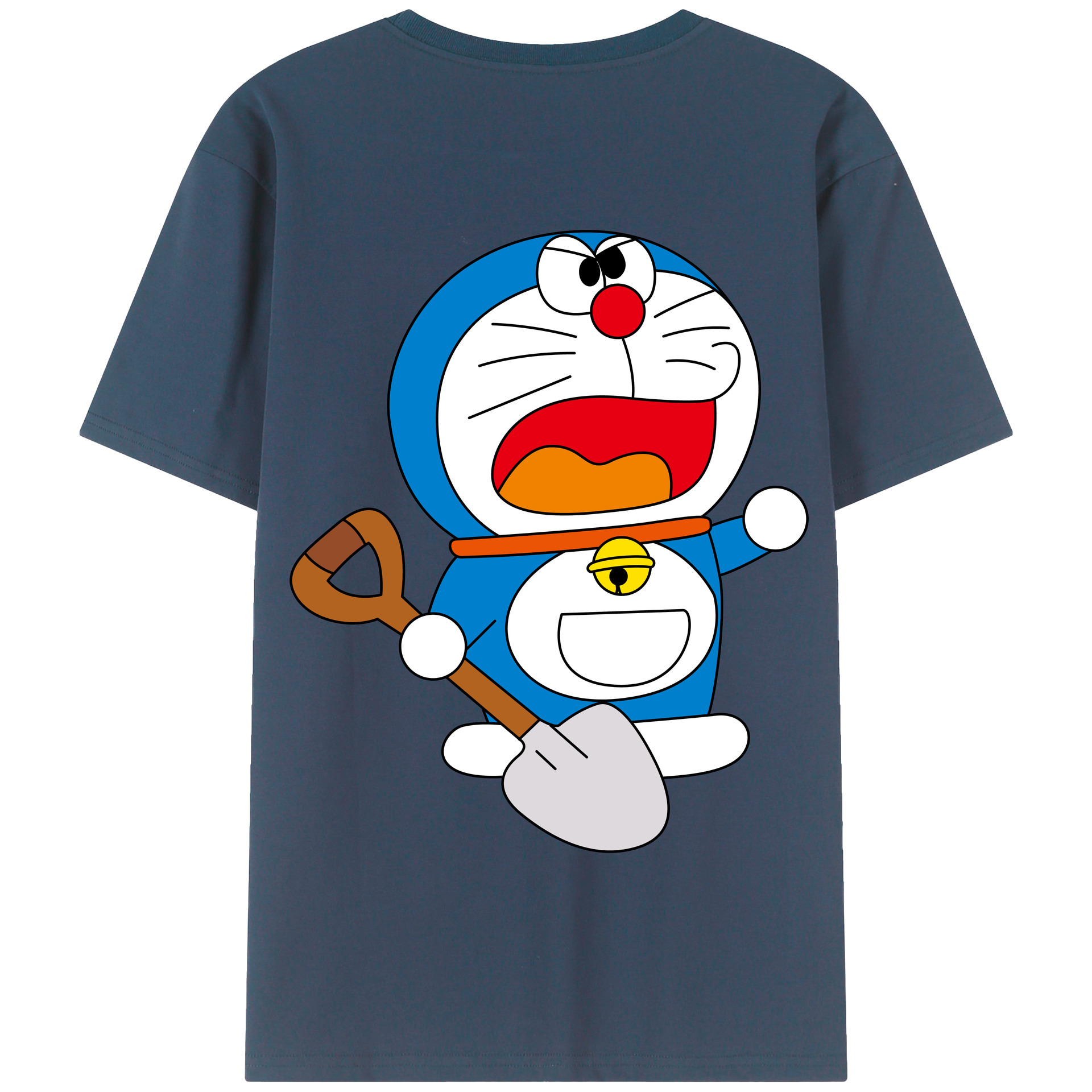 （画像用） ドラえもん Doraemon 綿100％半袖Tシャツ（背面プリント）
