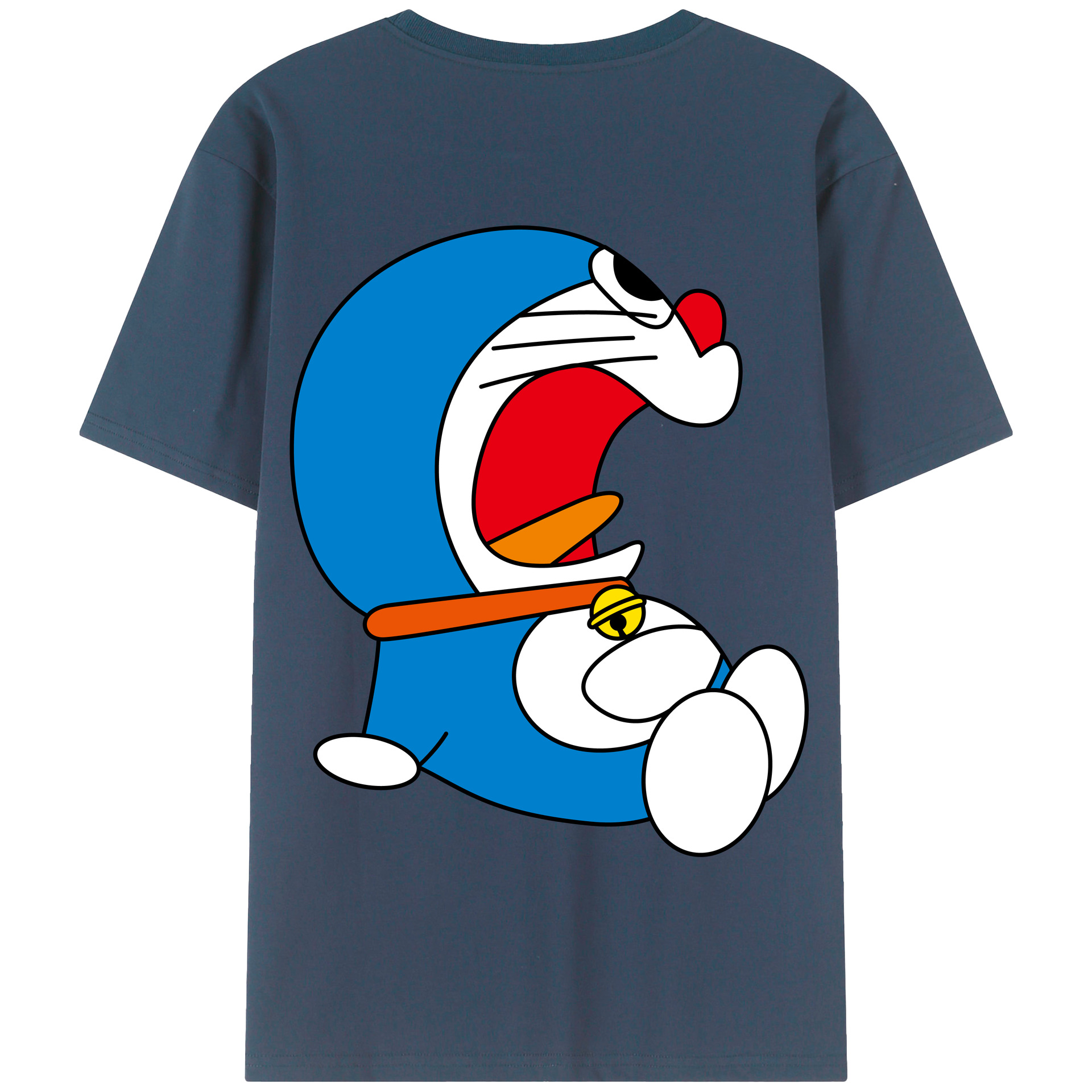 （画像用） ドラえもん Doraemon 綿100％半袖Tシャツ（背面プリント）