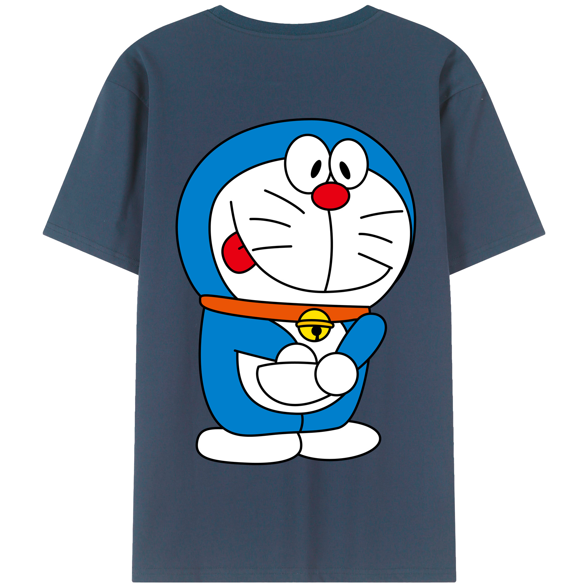 （画像用） ドラえもん Doraemon 綿100％半袖Tシャツ（背面プリント）