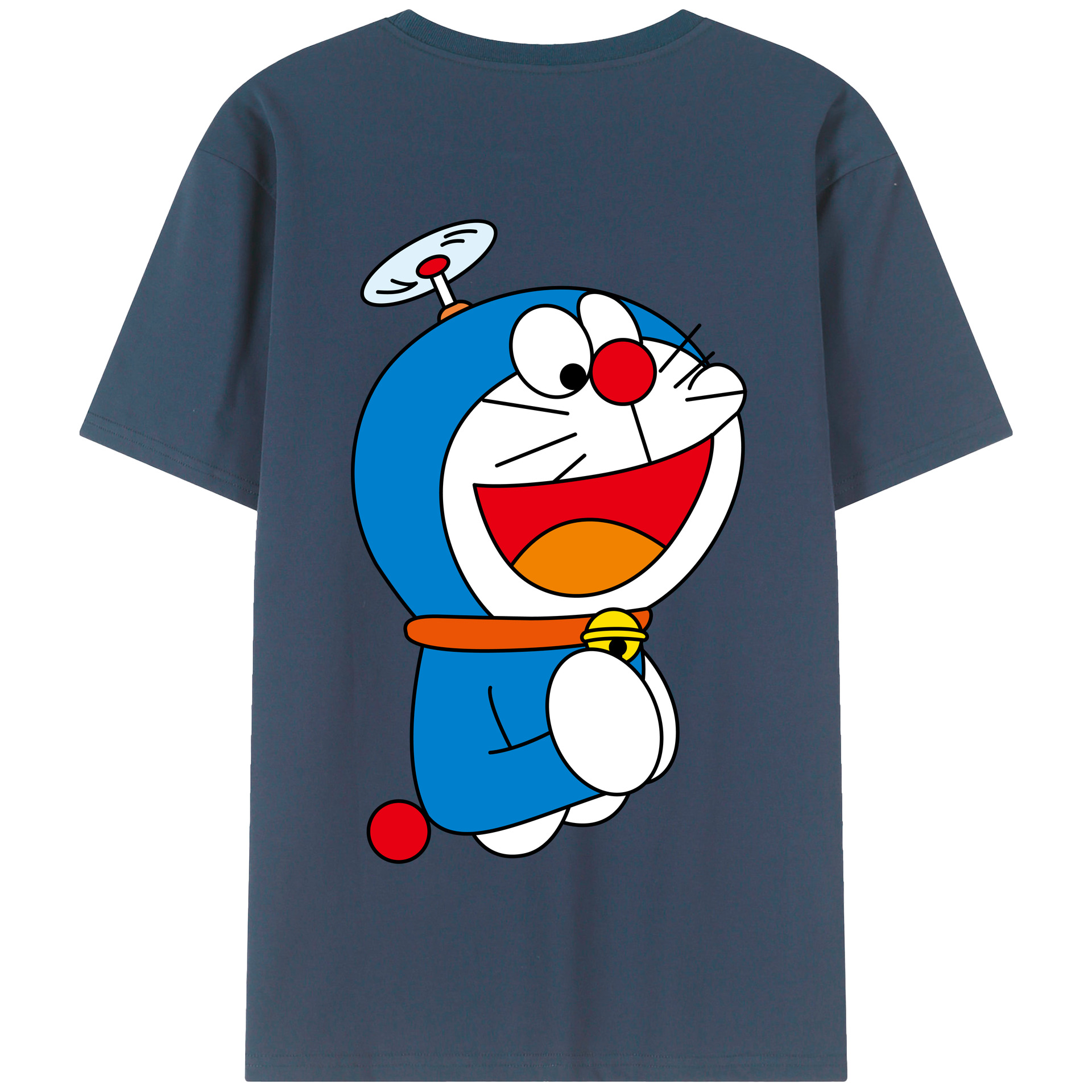 （画像用） ドラえもん Doraemon 綿100％半袖Tシャツ（背面プリント）