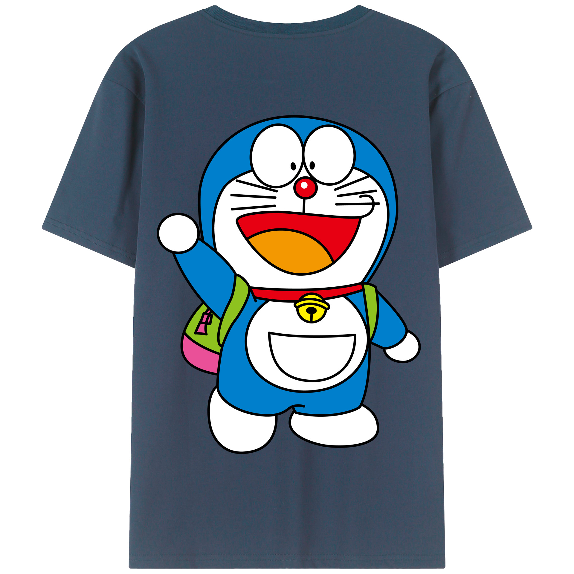 （画像用） ドラえもん Doraemon 綿100％半袖Tシャツ（背面プリント）