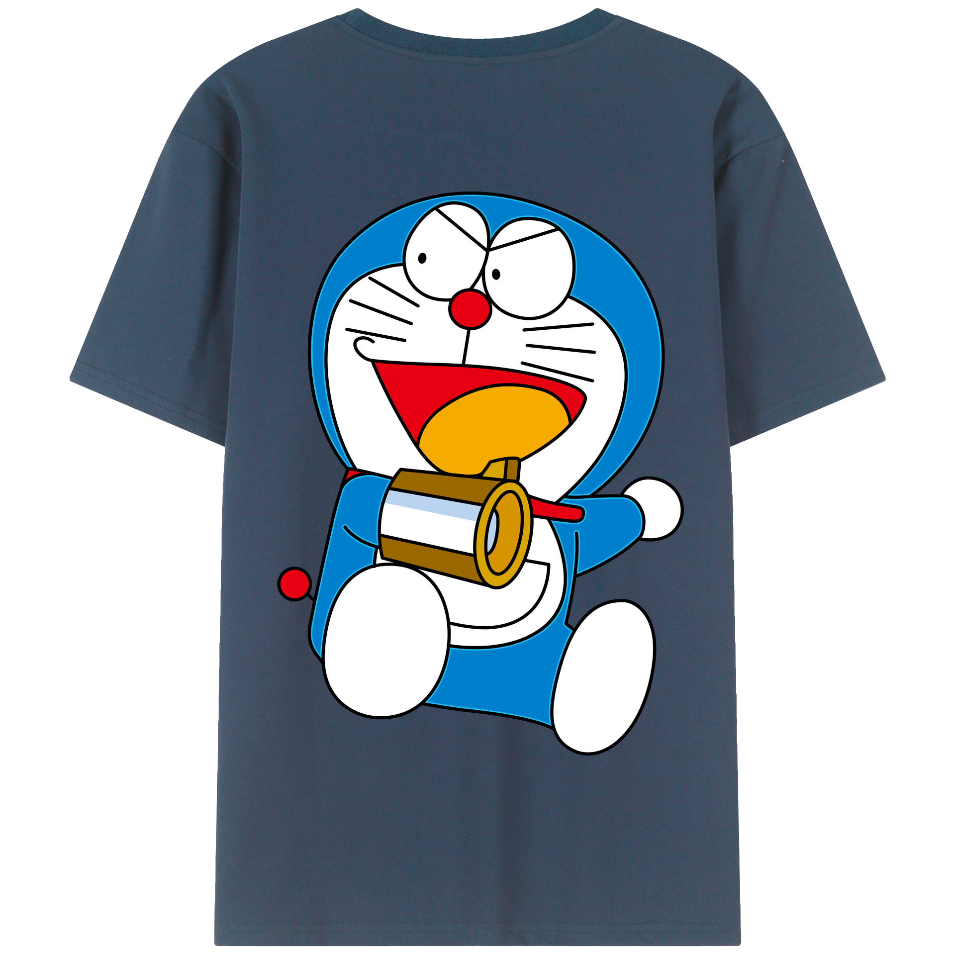 （画像用） ドラえもん Doraemon 綿100％半袖Tシャツ（背面プリント）