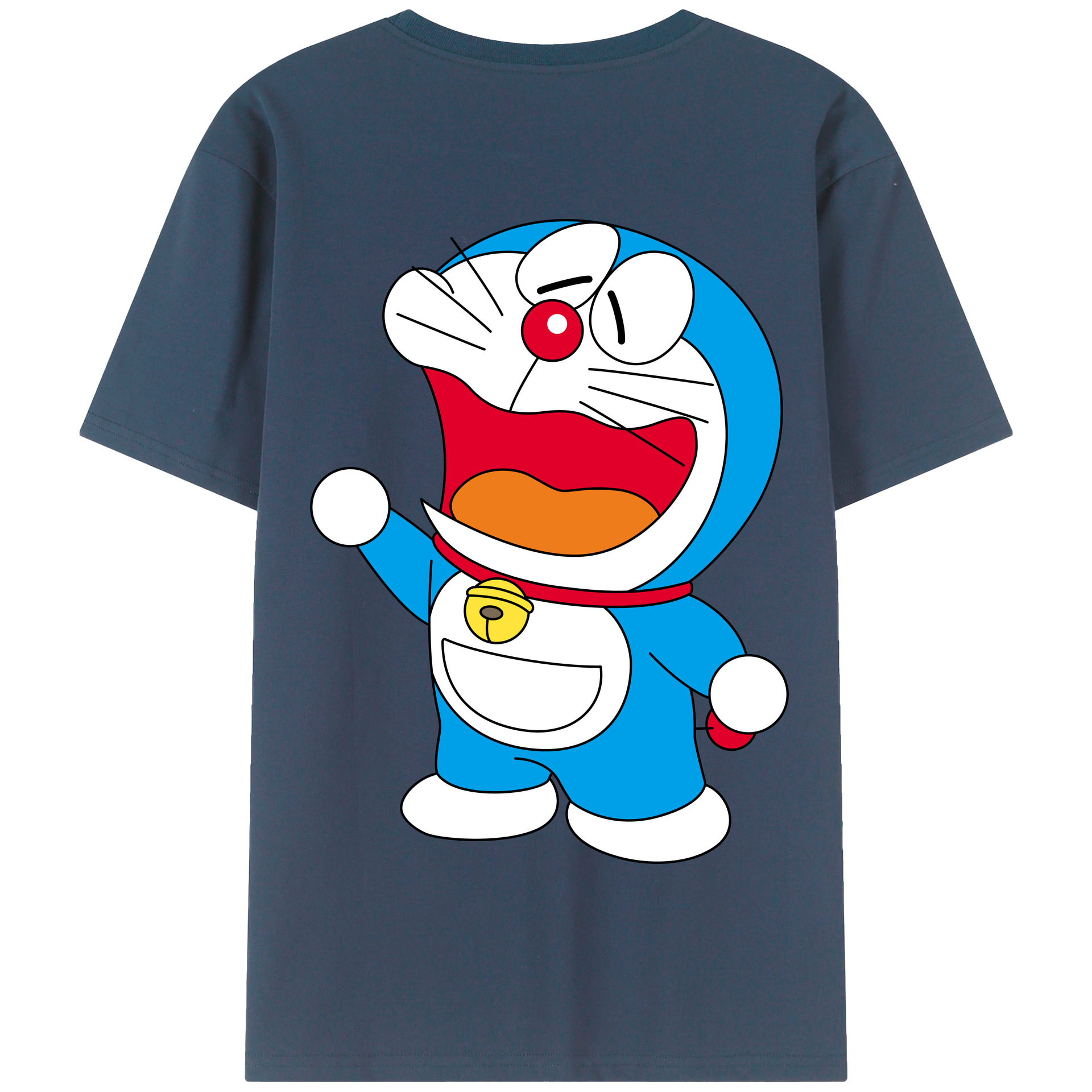 （画像用） ドラえもん Doraemon 綿100％半袖Tシャツ（背面プリント）