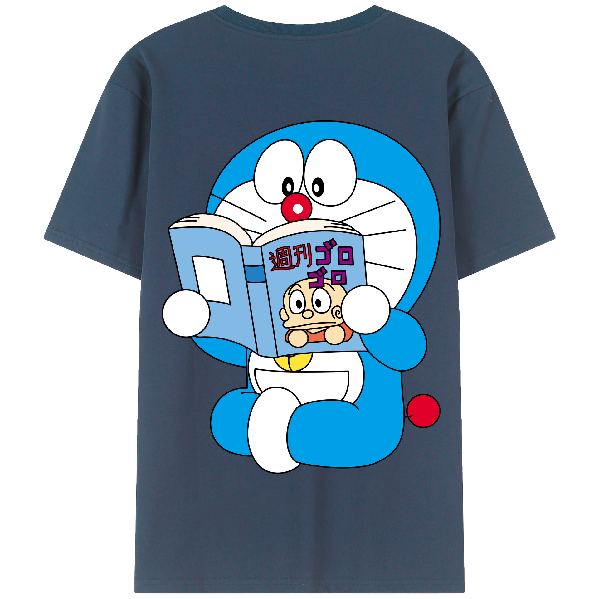 （画像用） ドラえもん Doraemon 綿100％半袖Tシャツ（背面プリント）