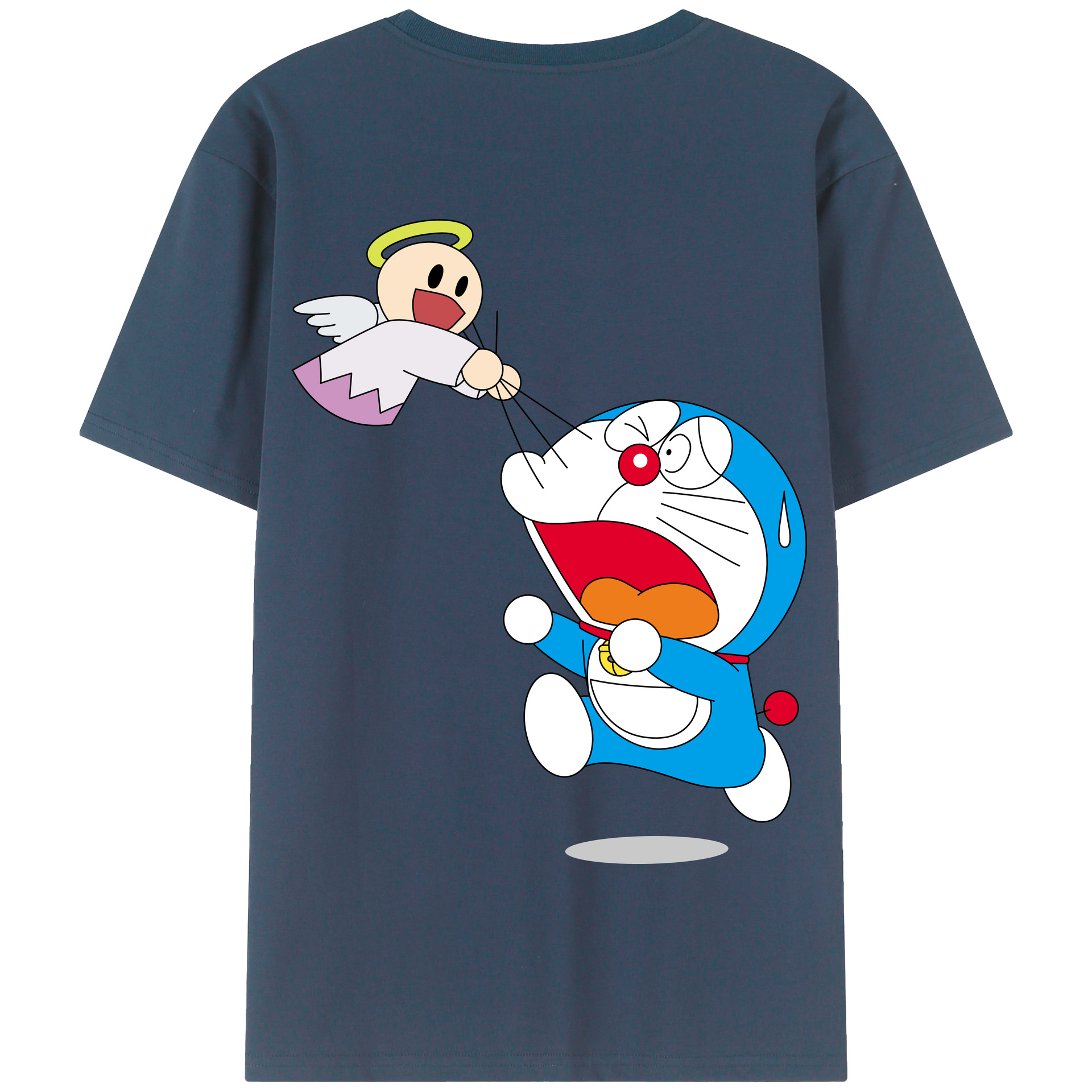 （画像用） ドラえもん Doraemon 綿100％半袖Tシャツ（背面プリント）