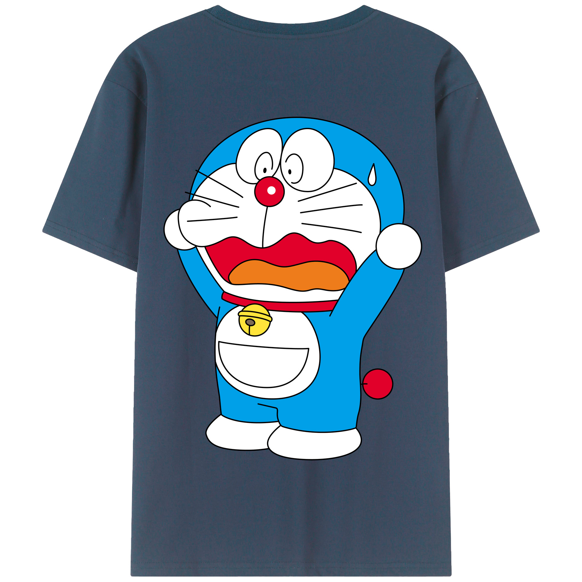 （画像用） ドラえもん Doraemon 綿100％半袖Tシャツ（背面プリント）