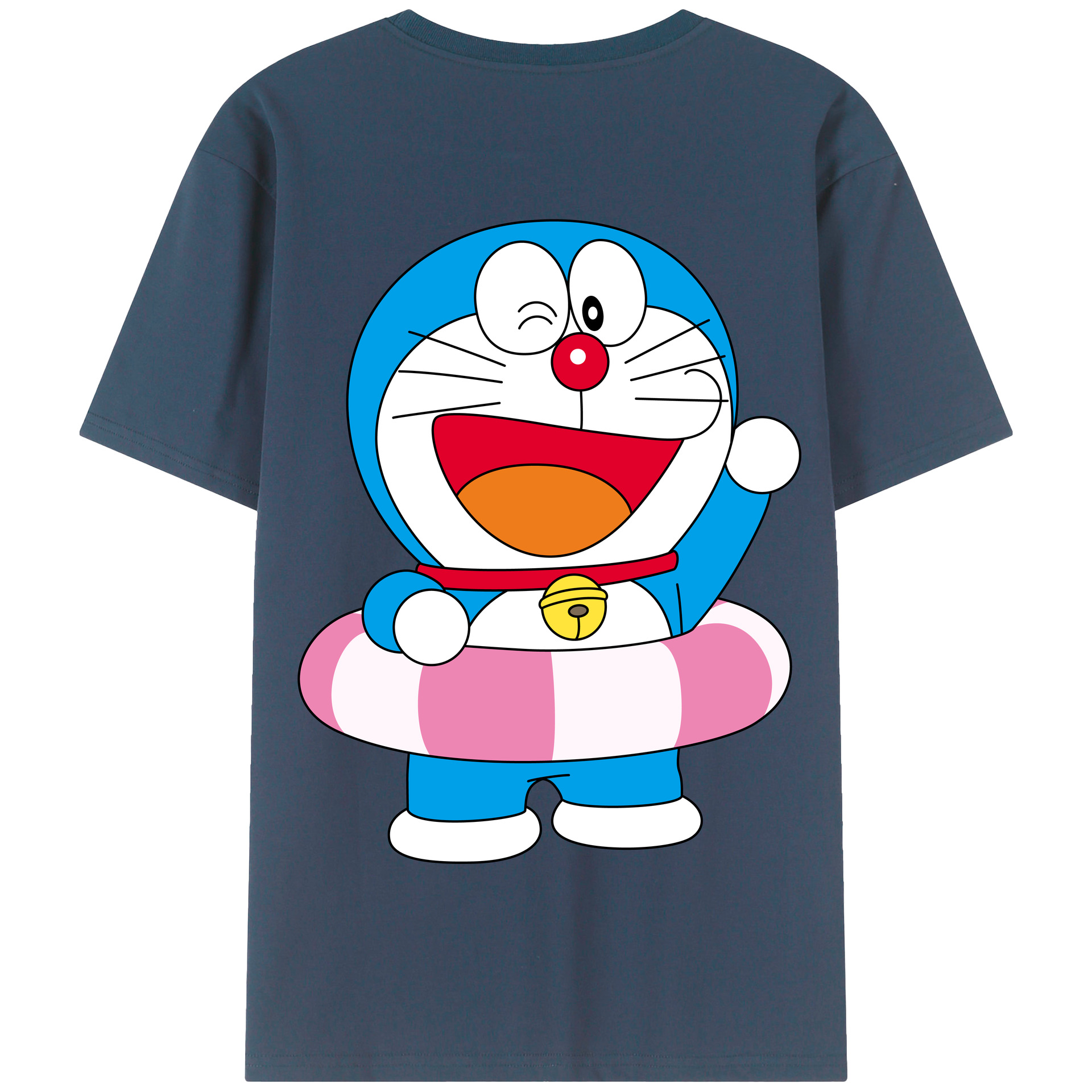 （画像用） ドラえもん Doraemon 綿100％半袖Tシャツ（背面プリント）