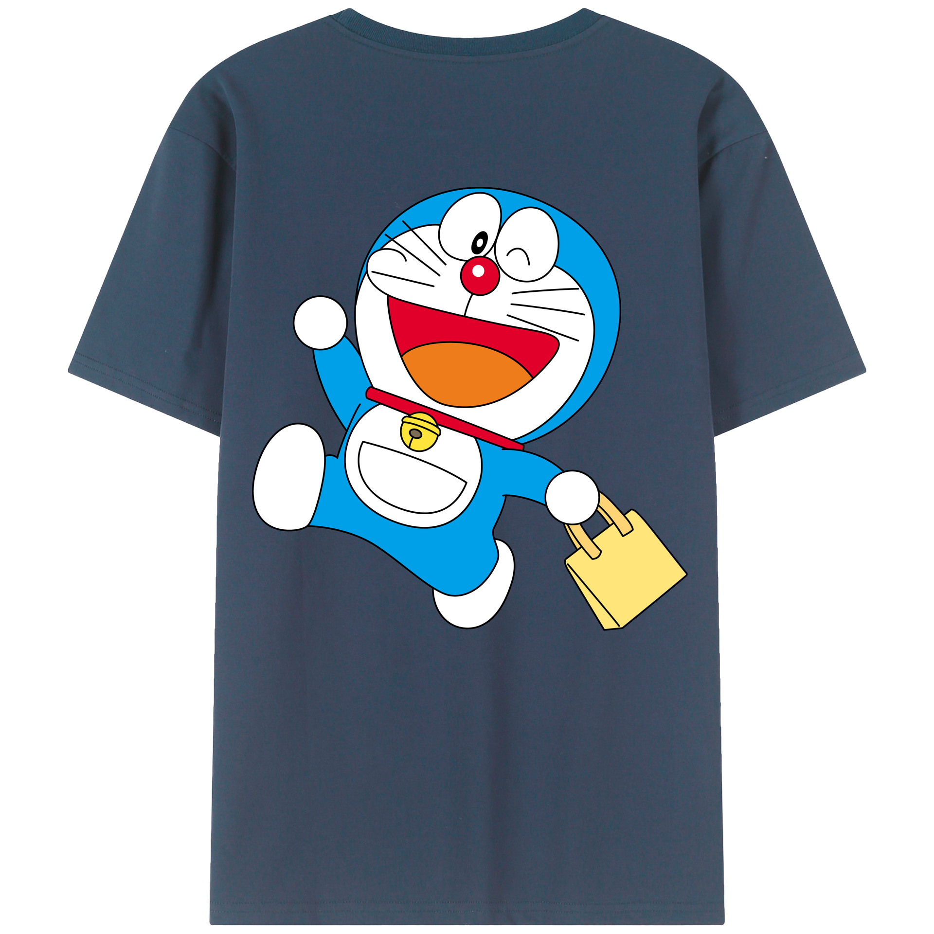 （画像用） ドラえもん Doraemon 綿100％半袖Tシャツ（背面プリント）