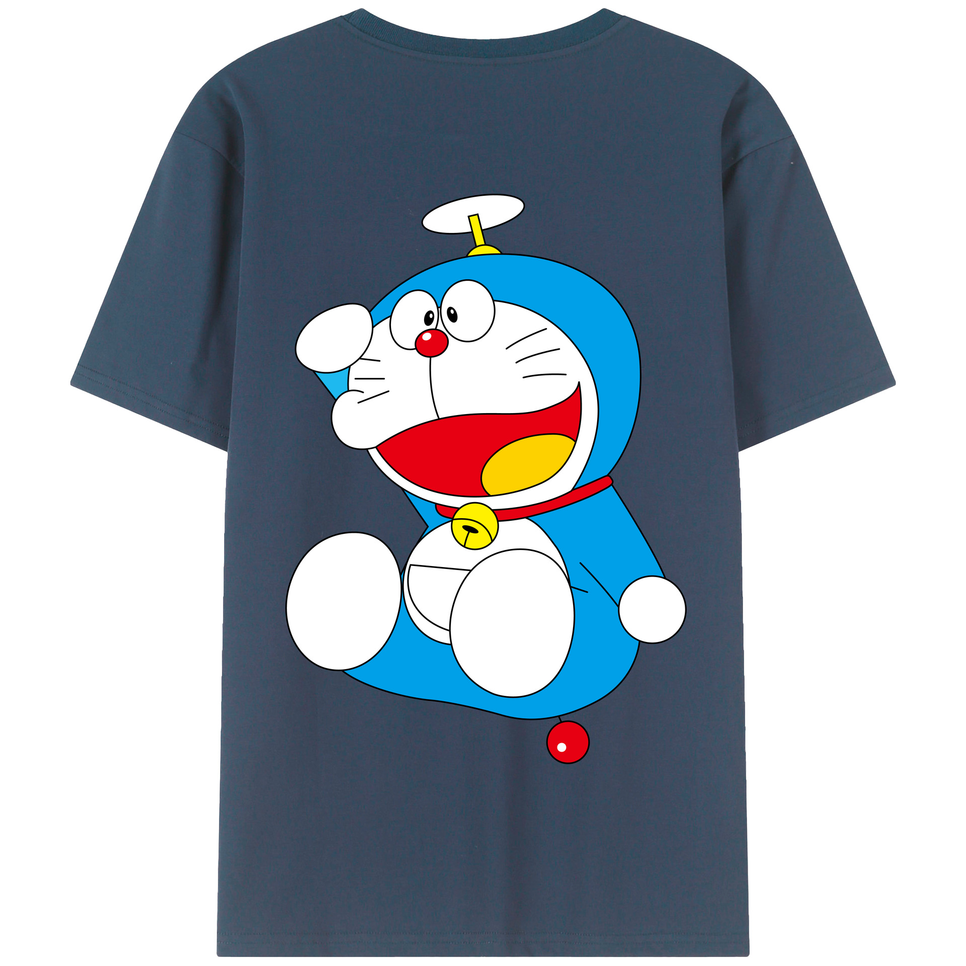 （画像用） ドラえもん Doraemon 綿100％半袖Tシャツ（背面プリント）