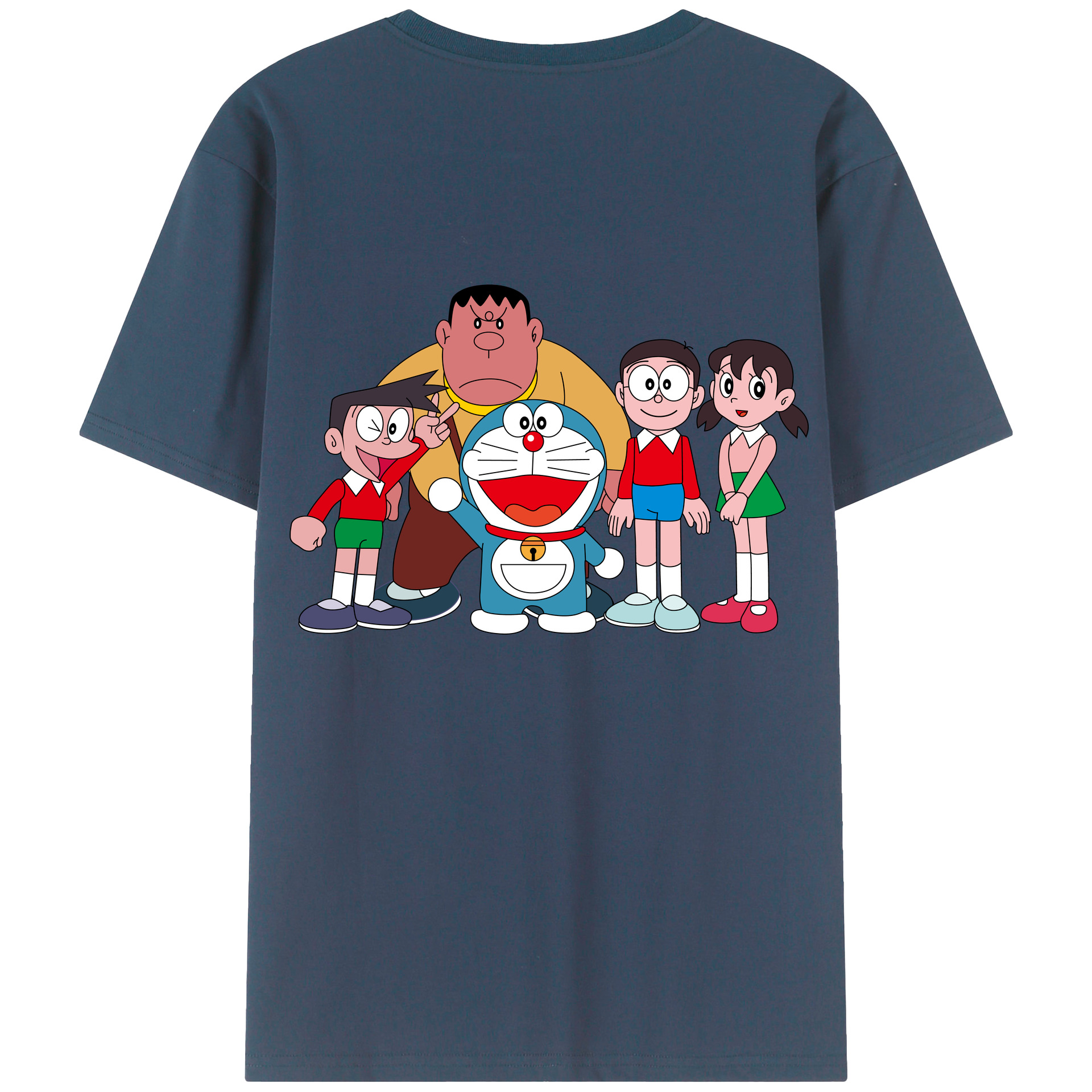 （画像用） ドラえもん 骨川 スネ夫 Doraemon Honekawa Suneo 綿100％半袖Tシャツ（背面プリント）