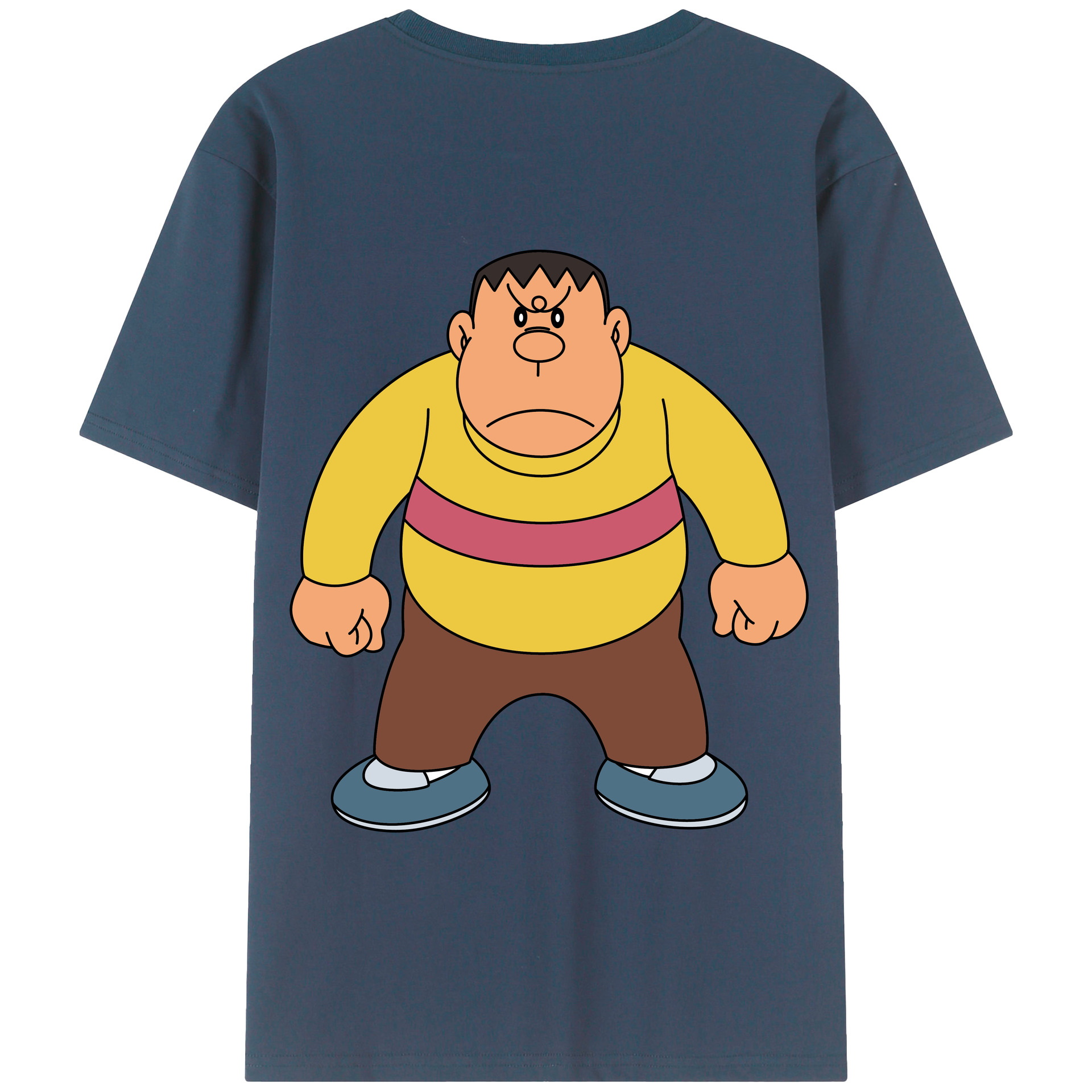 （画像用） ドラえもん 剛田武 Doraemon Gouta Takeshi 綿100％半袖Tシャツ（背面プリント）