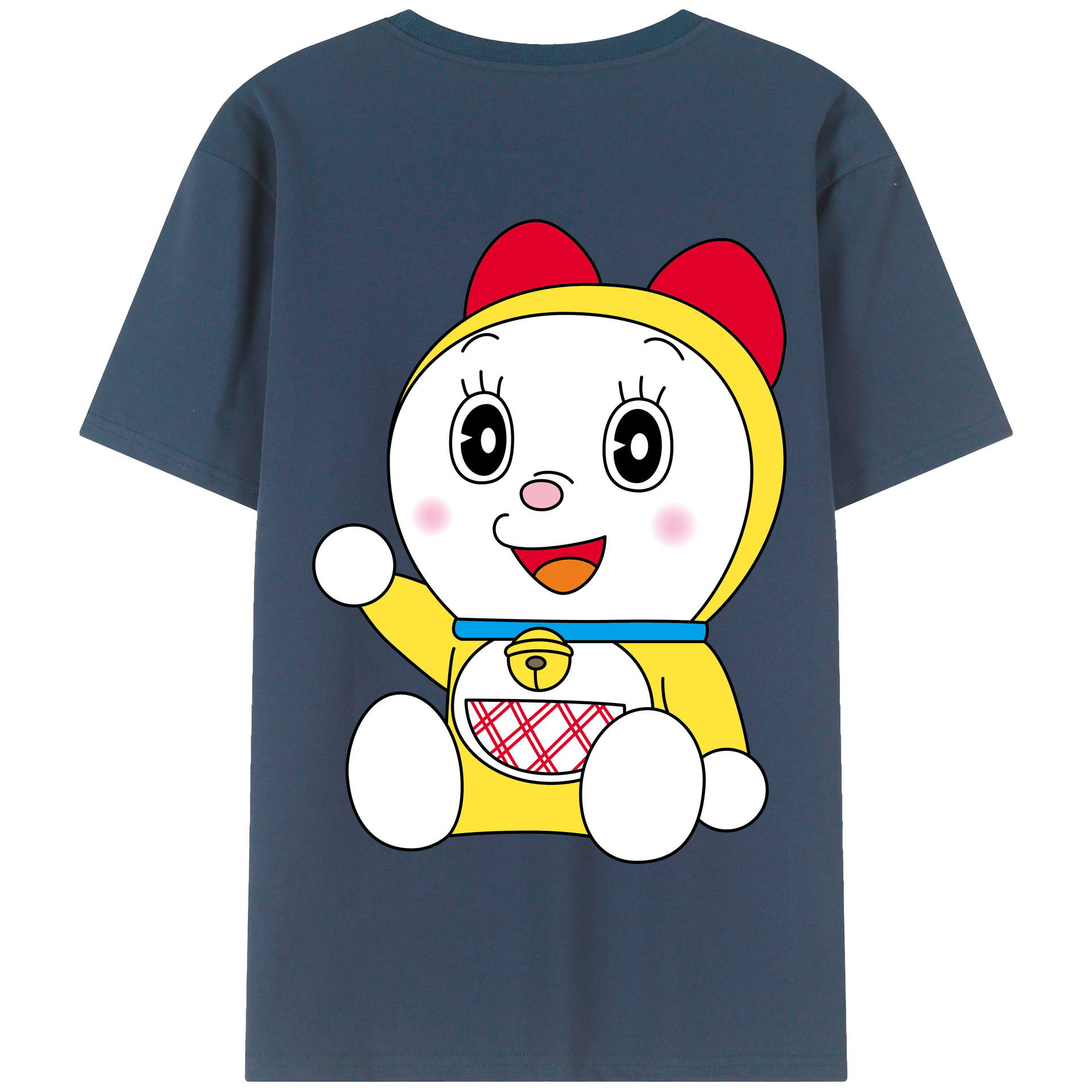 （画像用） ドラえもん ドラミ Doraemon Dorami 綿100％半袖Tシャツ（背面プリント）