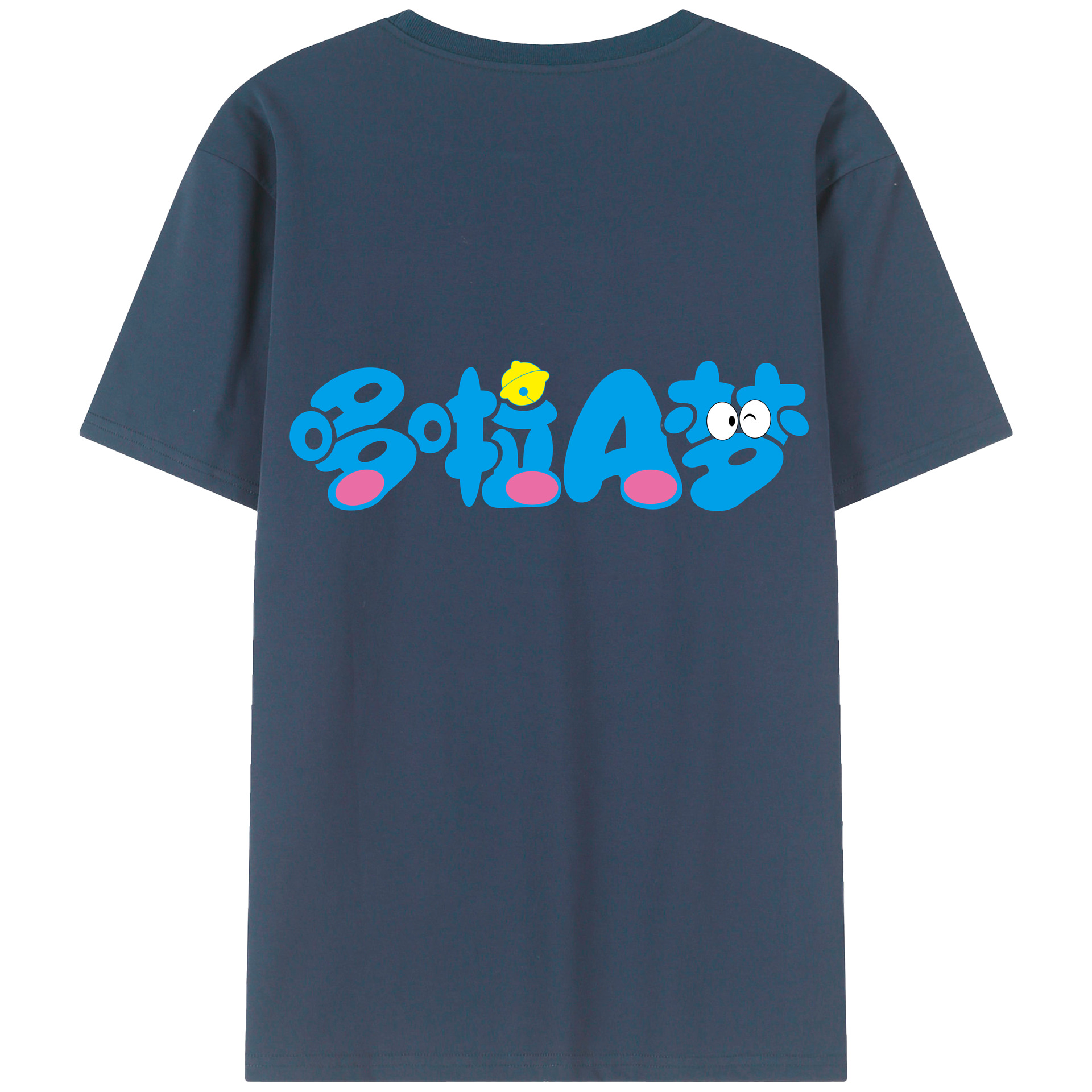 （画像用） ドラえもん Doraemon 綿100％半袖Tシャツ（背面プリント）