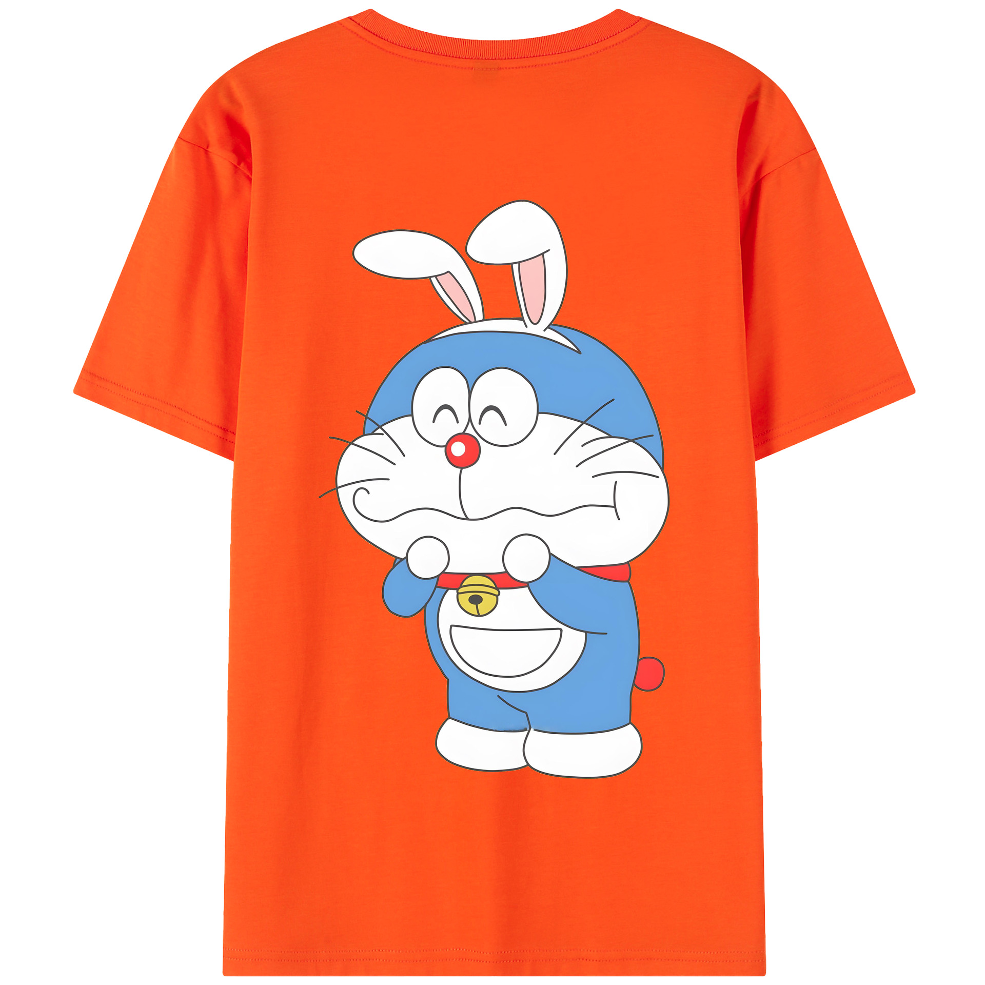 （画像用） ドラえもん Doraemon 綿100％半袖Tシャツ（背面プリント）