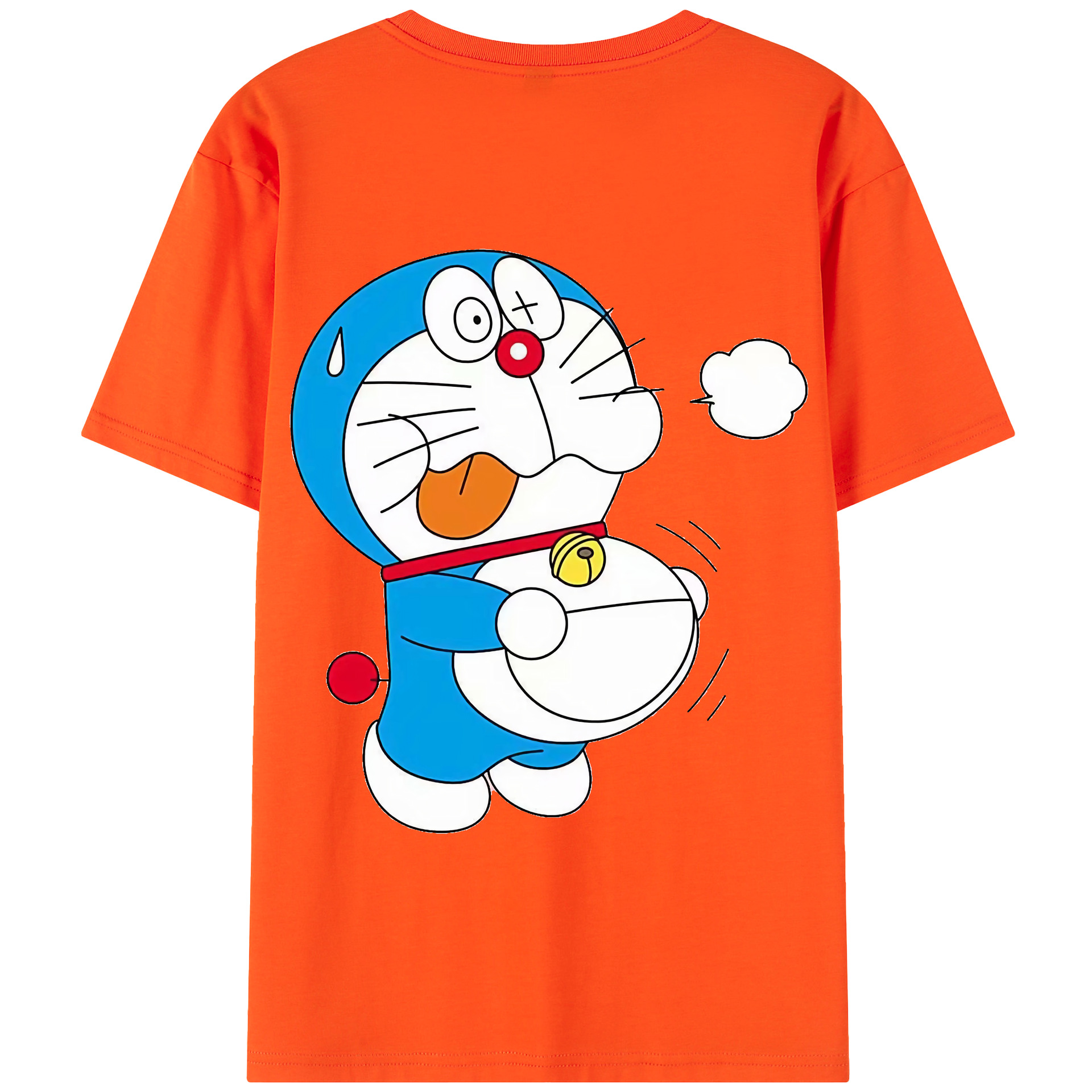 （画像用） ドラえもん Doraemon 綿100％半袖Tシャツ（背面プリント）