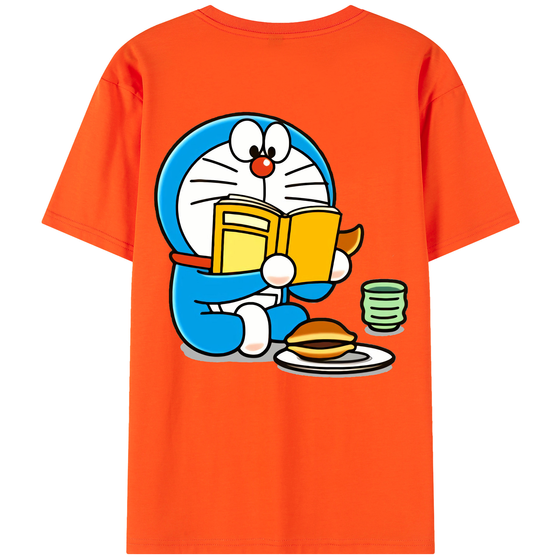 （画像用） ドラえもん Doraemon 綿100％半袖Tシャツ（背面プリント）