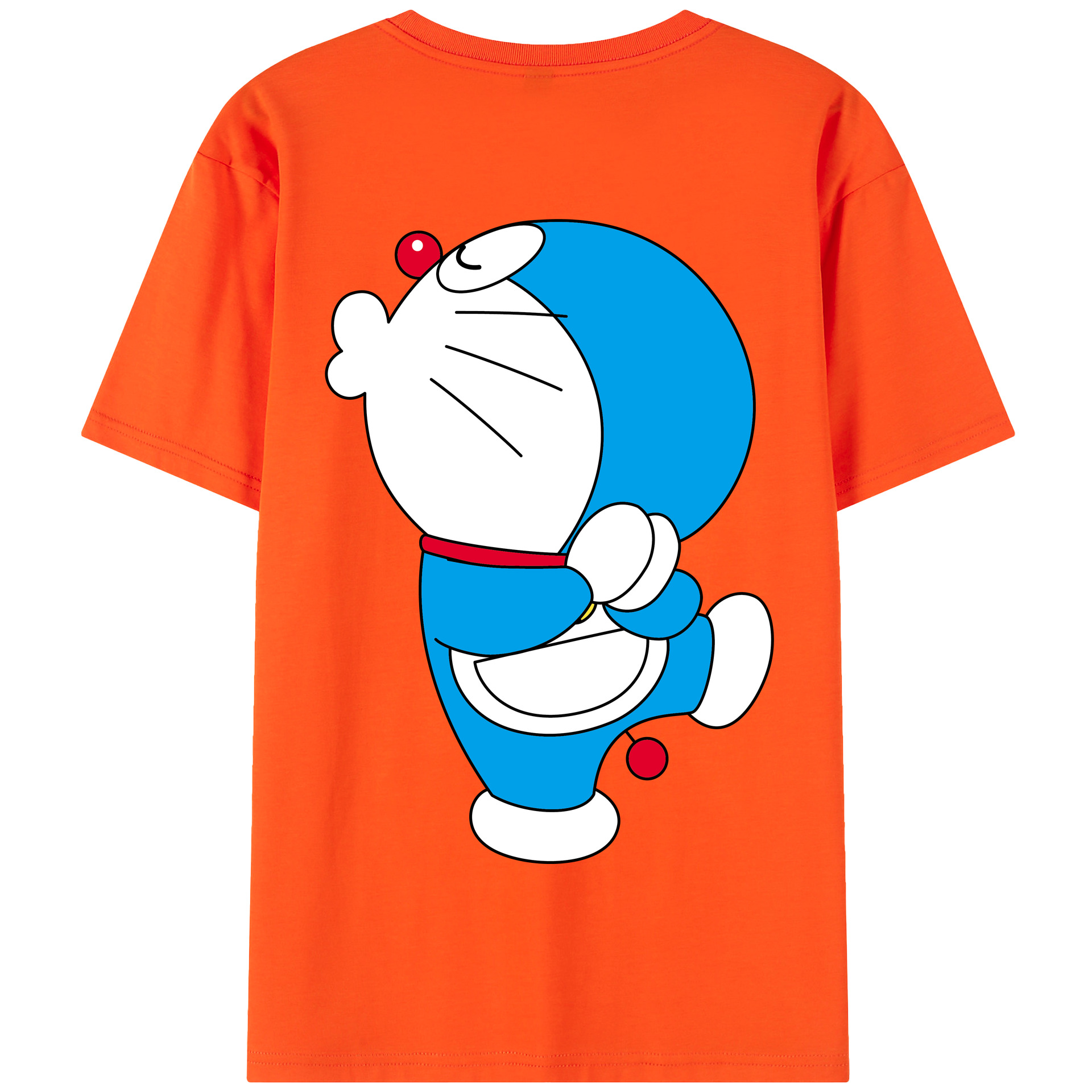 （画像用） ドラえもん Doraemon 綿100％半袖Tシャツ（背面プリント）