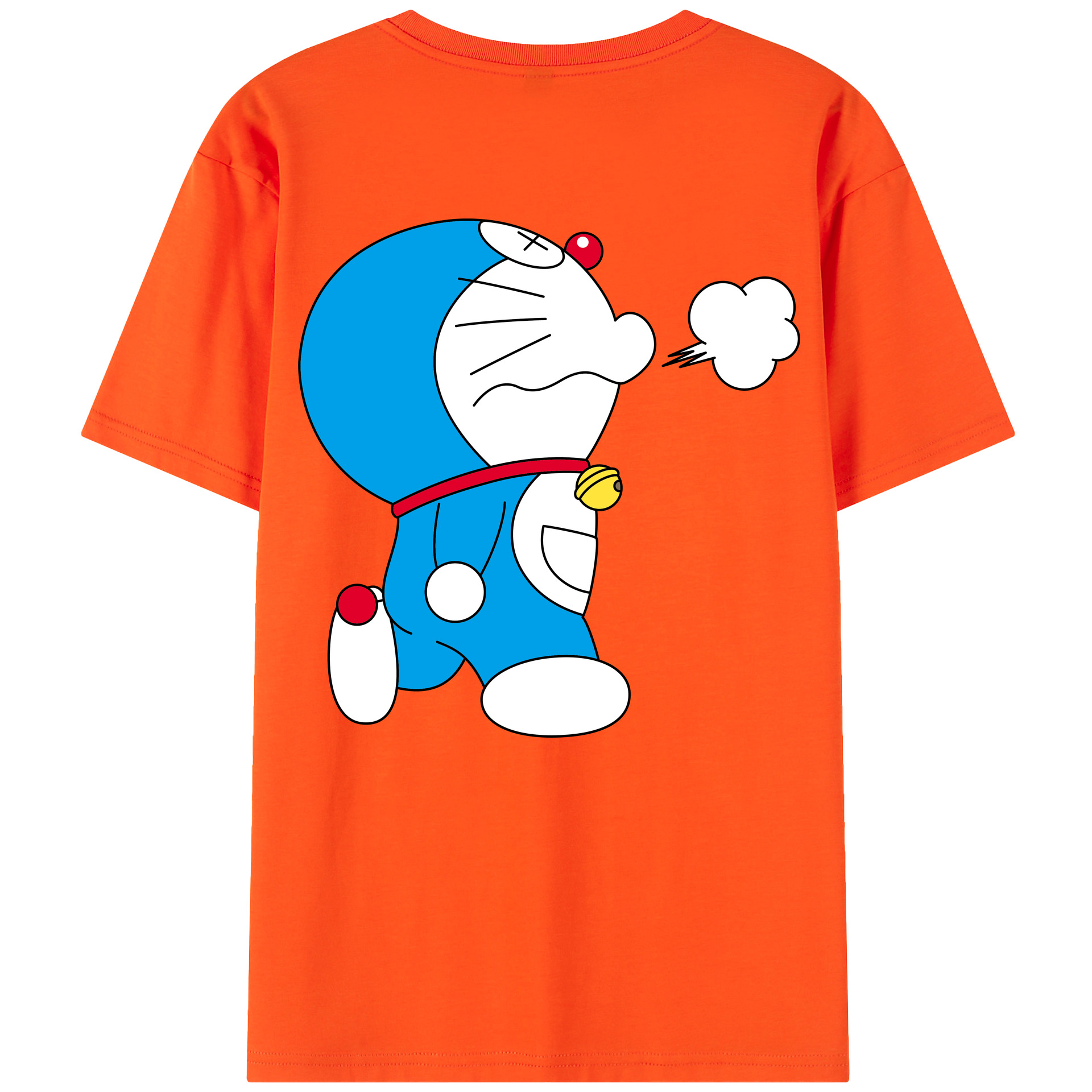 （画像用） ドラえもん Doraemon 綿100％半袖Tシャツ（背面プリント）
