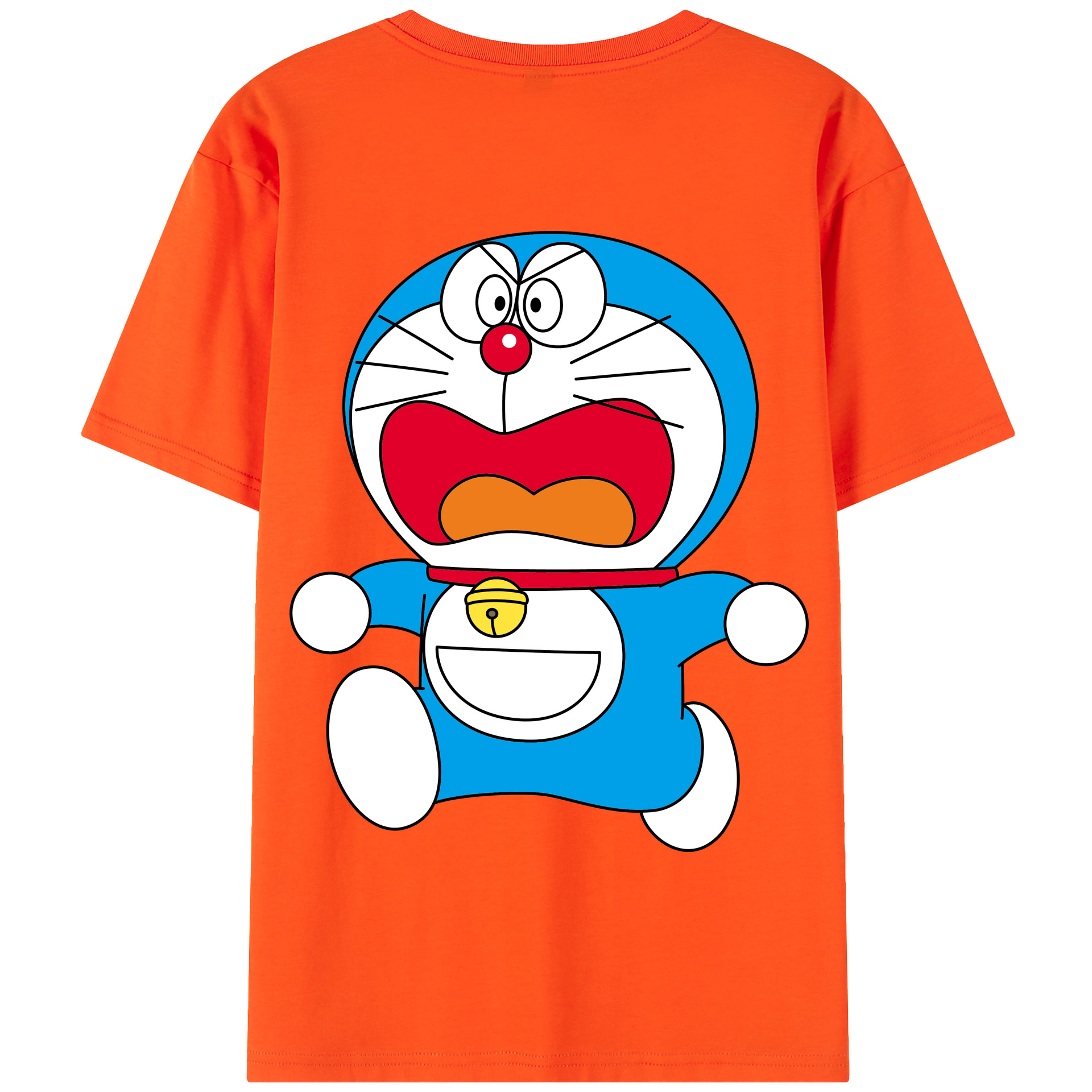 （画像用） ドラえもん Doraemon 綿100％半袖Tシャツ（背面プリント）
