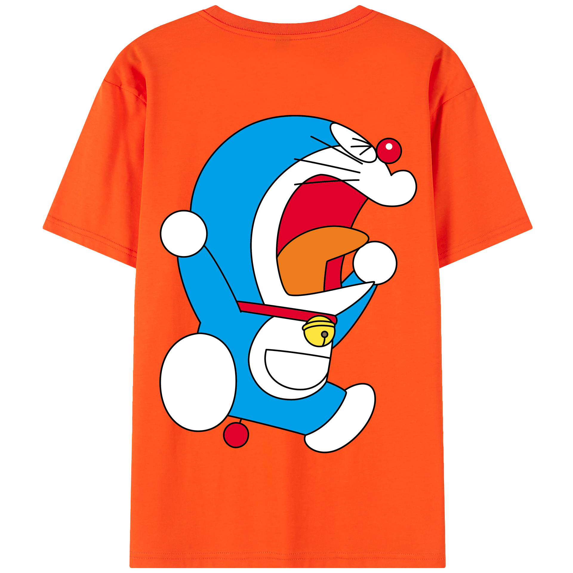 （画像用） ドラえもん Doraemon 綿100％半袖Tシャツ（背面プリント）