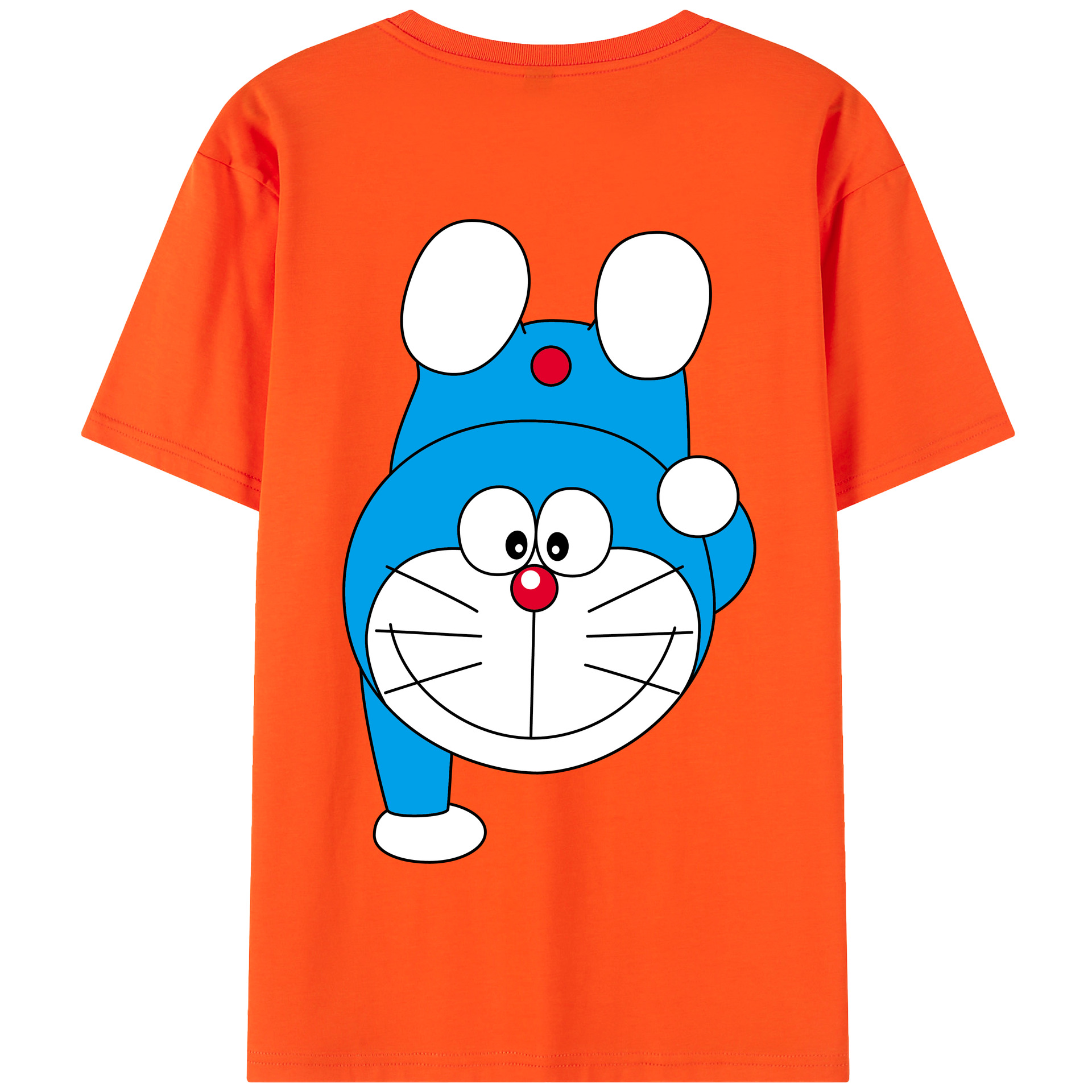 （画像用） ドラえもん Doraemon 綿100％半袖Tシャツ（背面プリント）