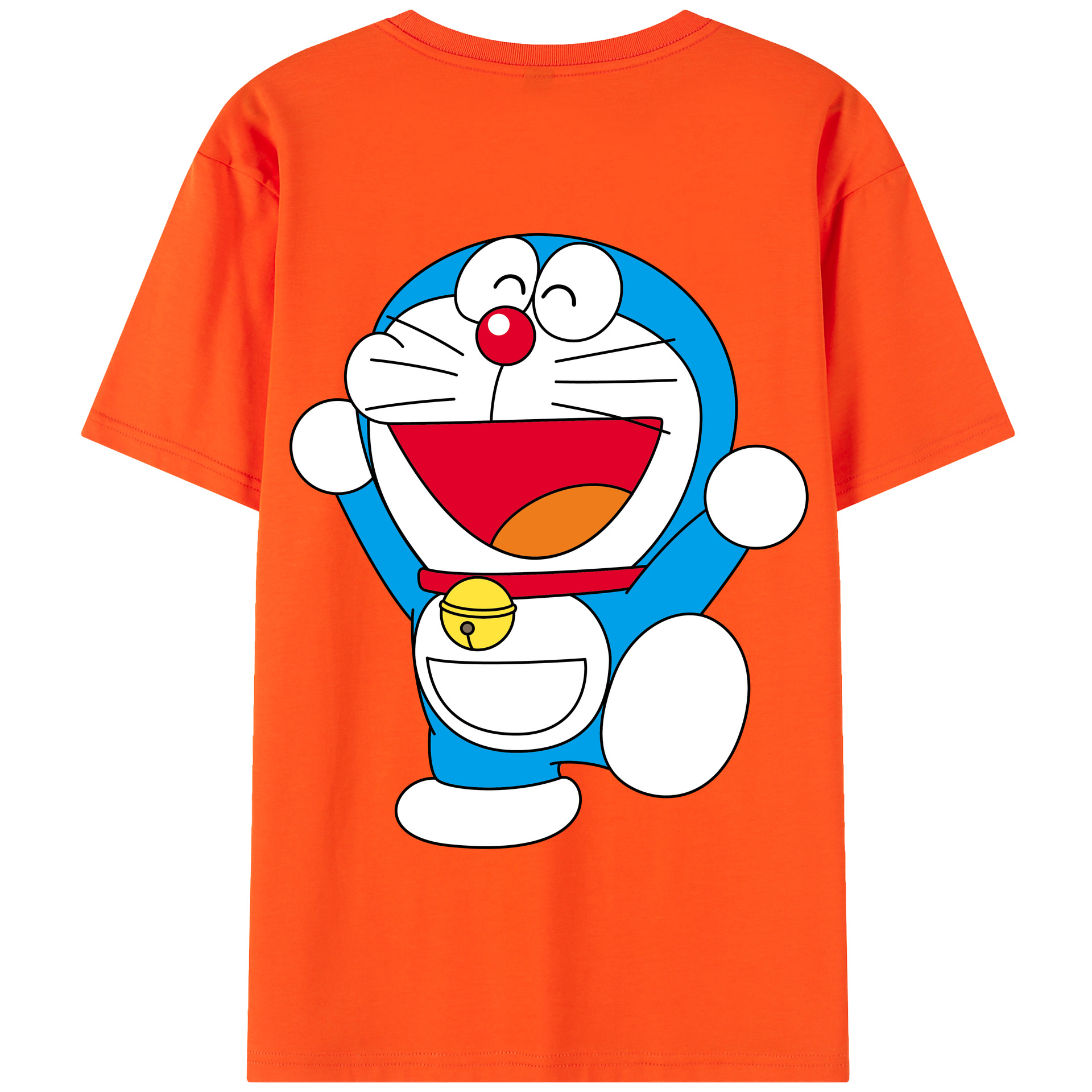 （画像用） ドラえもん Doraemon 綿100％半袖Tシャツ（背面プリント）